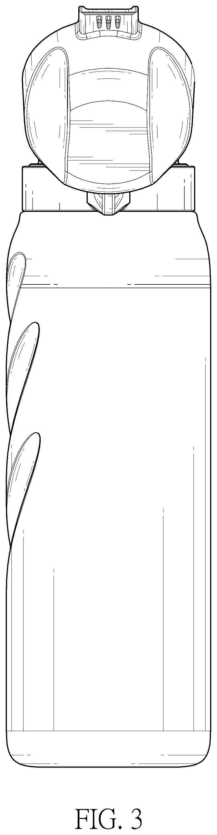 Patent USD1075413 Figure 3 – Water bottle with scented lid