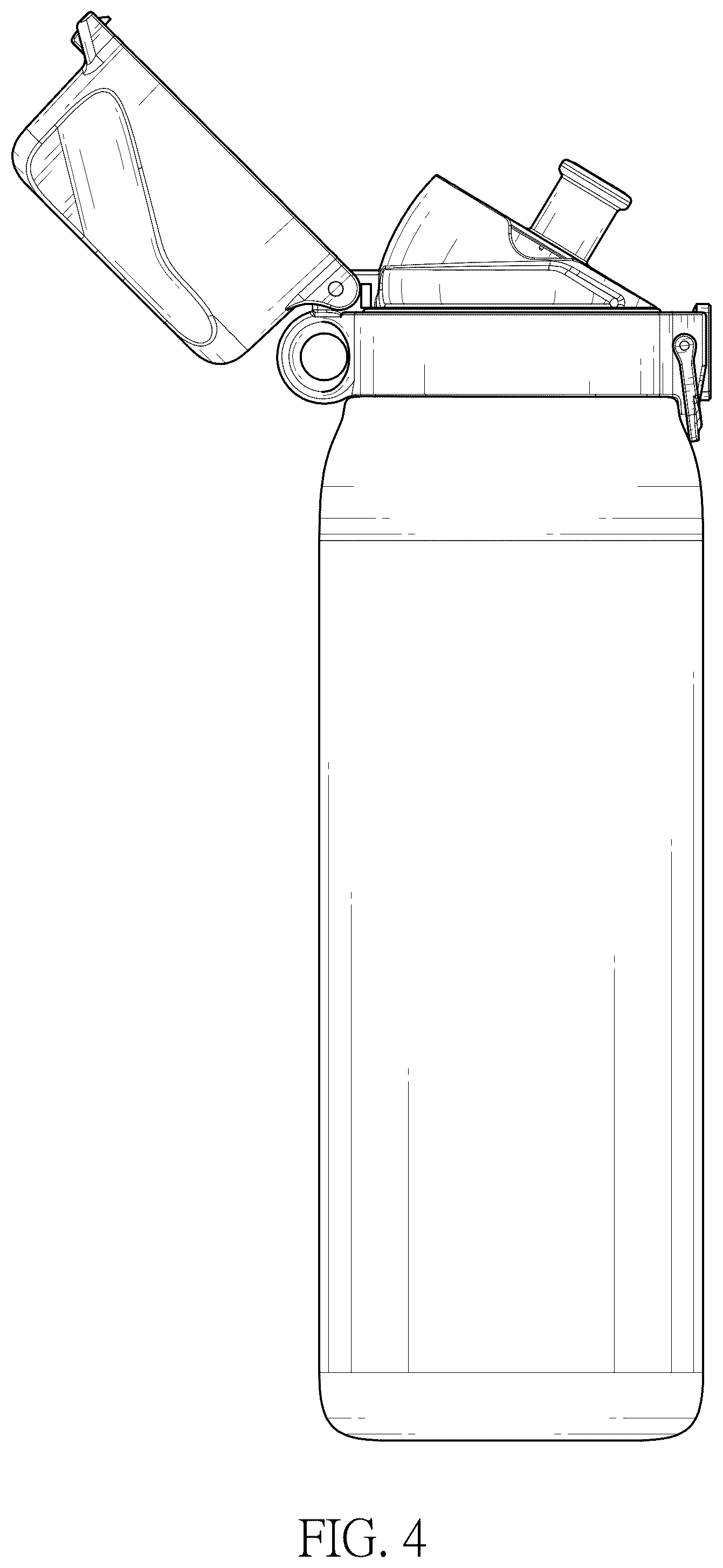 Patent USD1075413 Figure 4 – Water bottle with scented lid