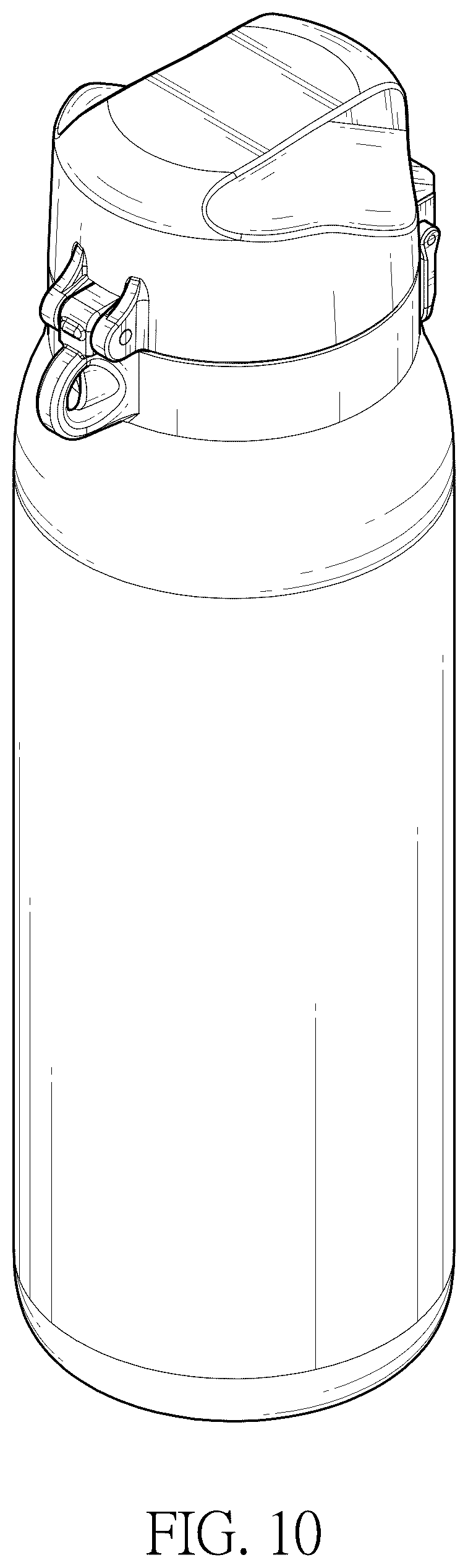 Patent USD1075413 Figure 10 – Water bottle with scented lid