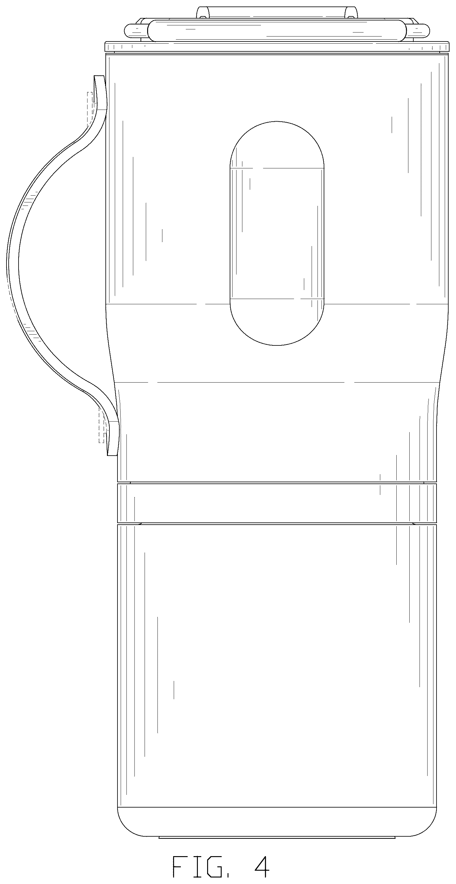 Patent USD1075414 Figure 4 – Bottle