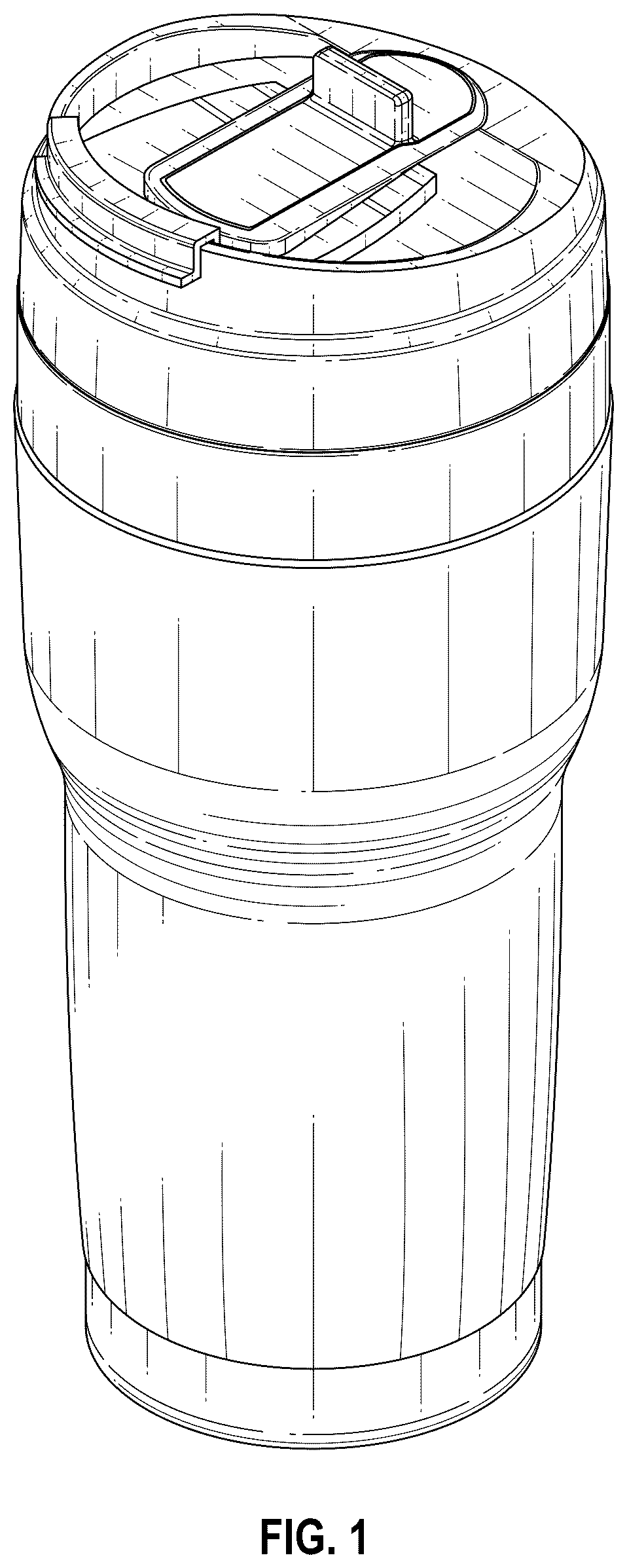 Patent USD1075416 — Travel tumbler with lid — Figure 1