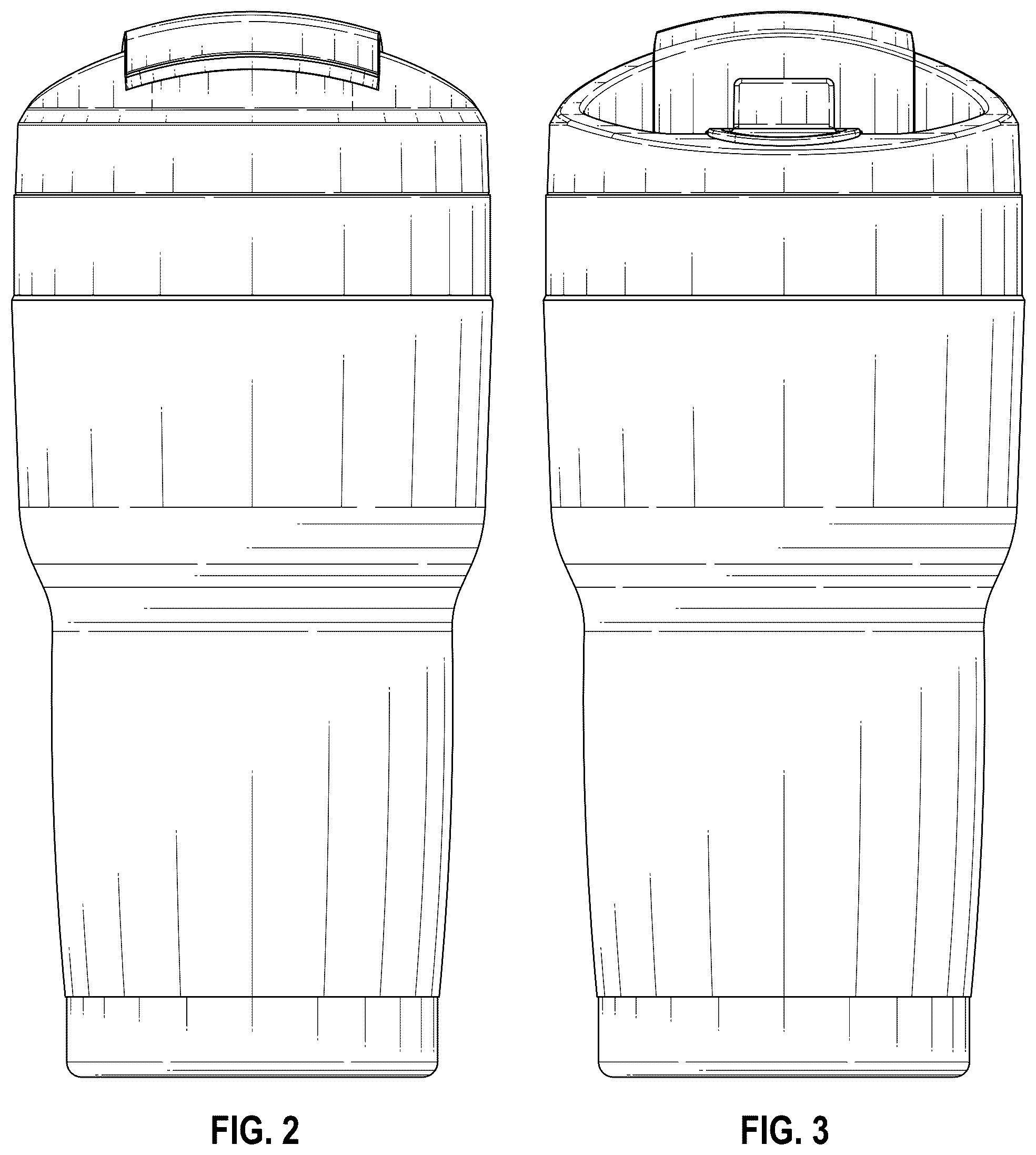 Patent USD1075416 Figure 2 – Travel tumbler with lid