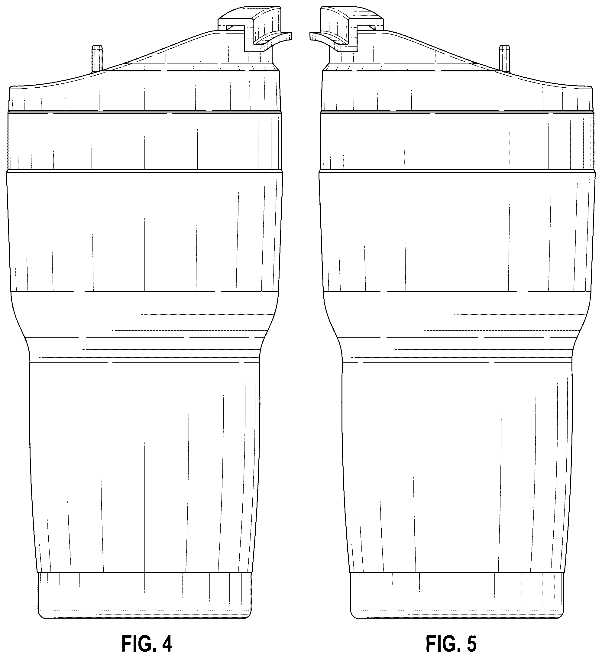 Patent USD1075416 Figure 3 – Travel tumbler with lid