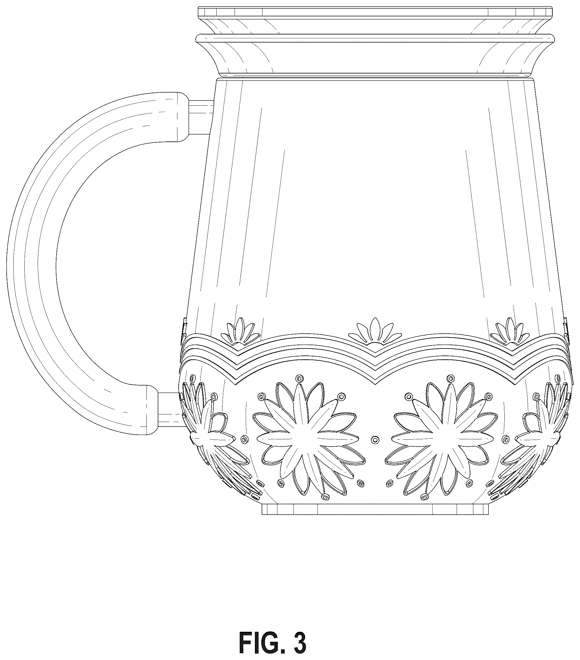 Patent USD1075419 Figure 3 – Cup