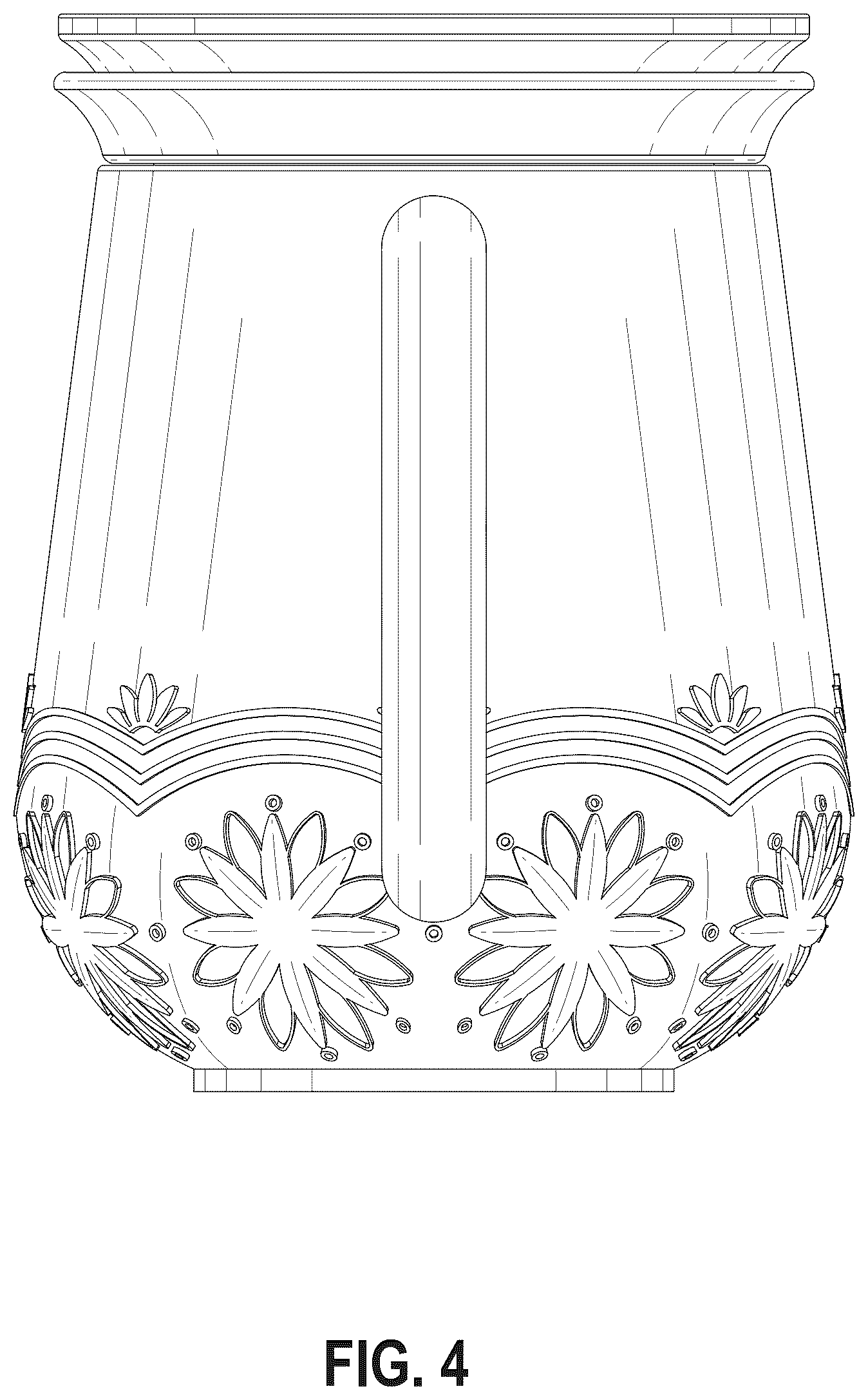Patent USD1075419 Figure 4 – Cup