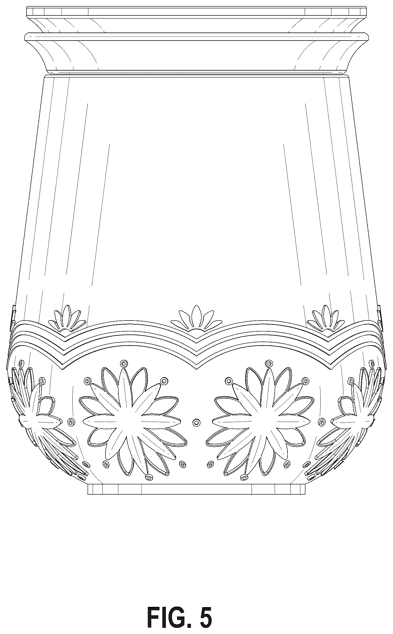 Patent USD1075419 Figure 5 – Cup