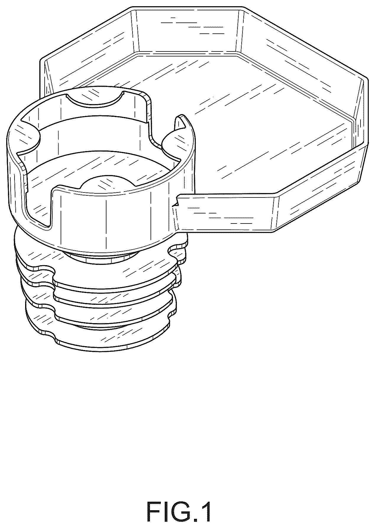 Patent USD1075420 Figure 1 – Tray for food and drink