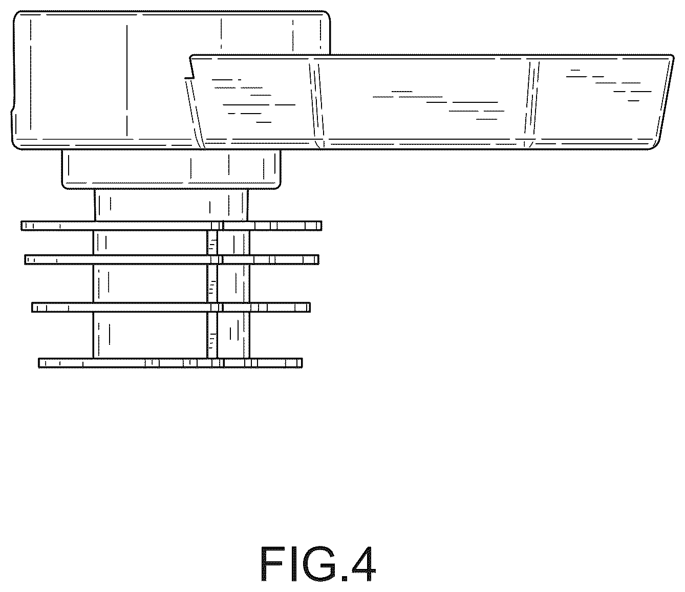 Patent USD1075420 Figure 4 – Tray for food and drink