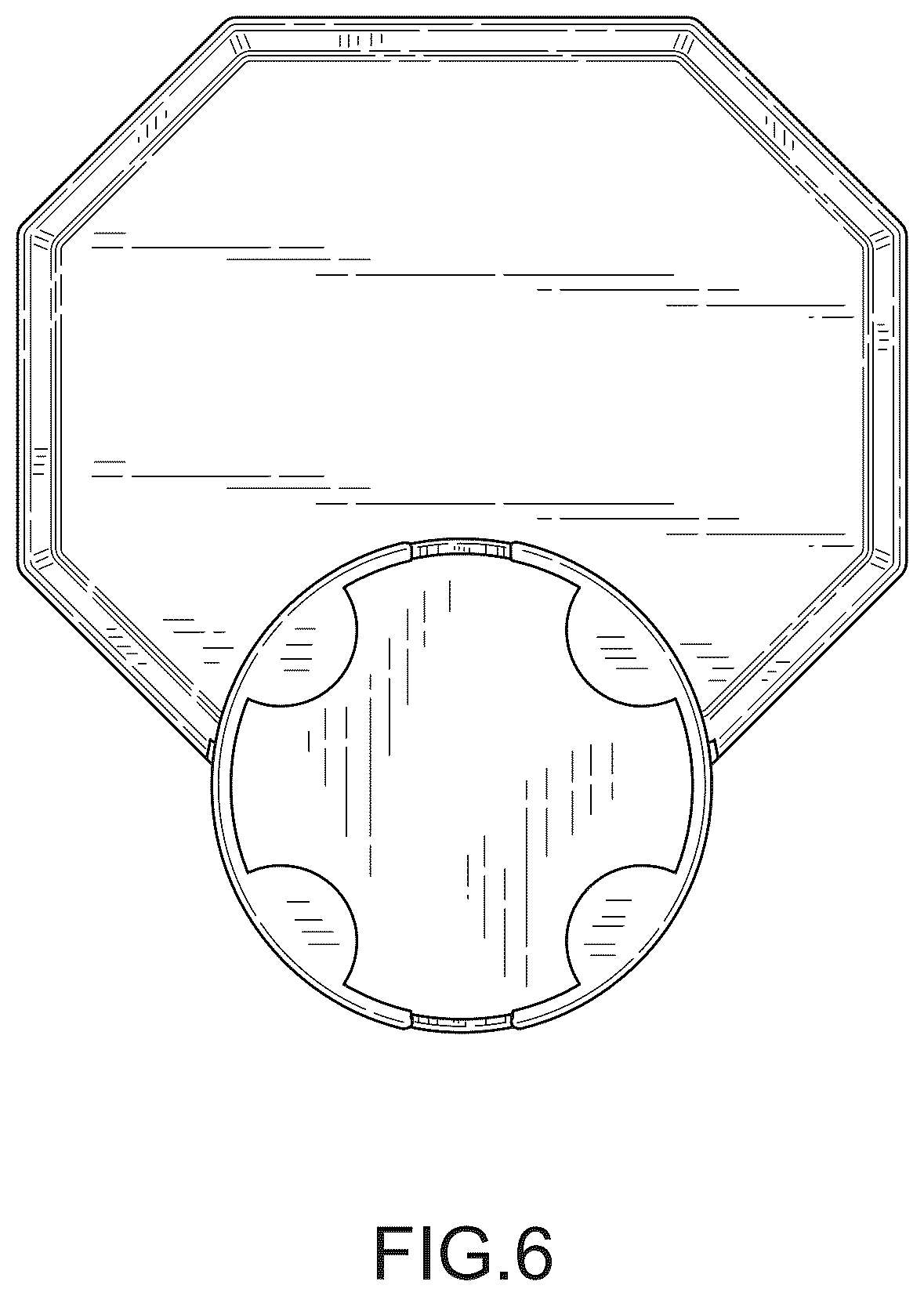 Patent USD1075420 Figure 6 – Tray for food and drink