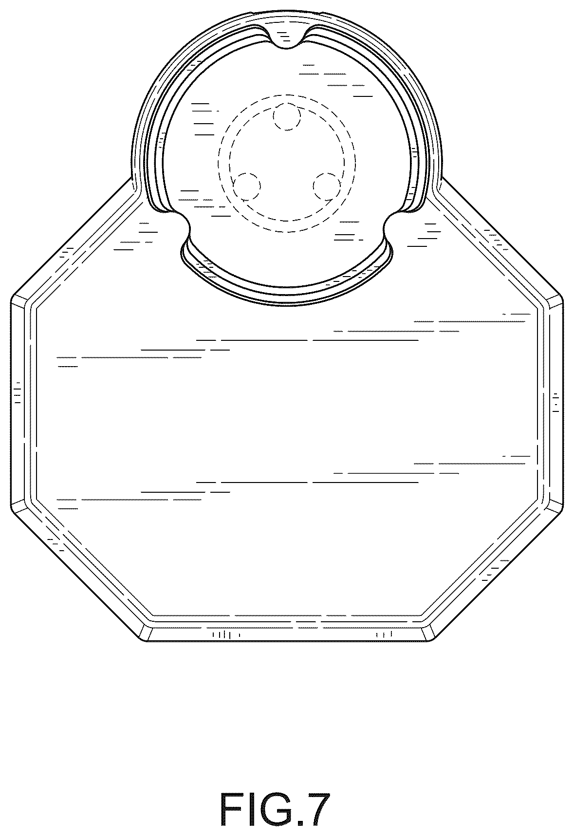 Patent USD1075420 Figure 7 – Tray for food and drink