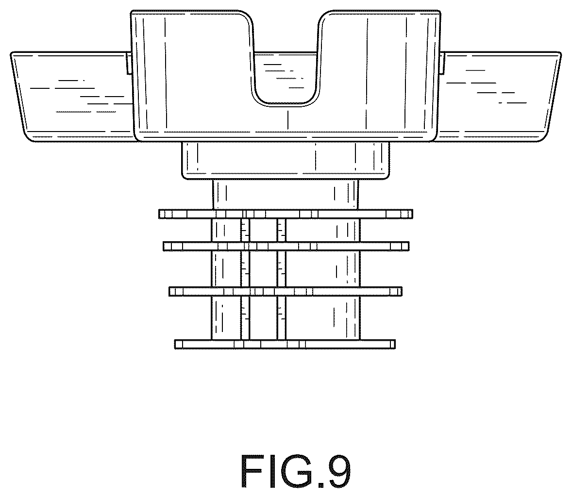 Patent USD1075420 Figure 9 – Tray for food and drink
