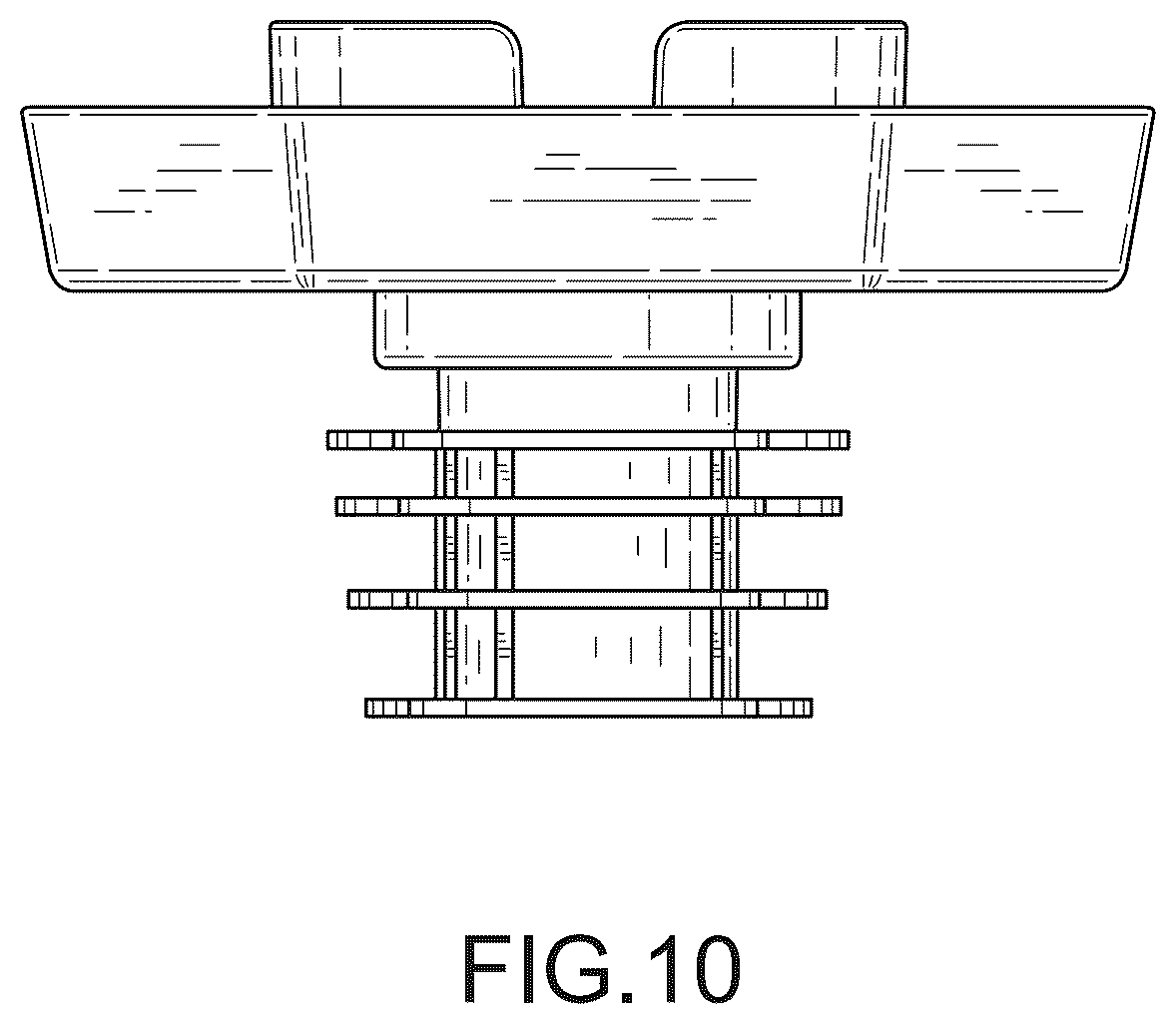 Patent USD1075420 Figure 10 – Tray for food and drink