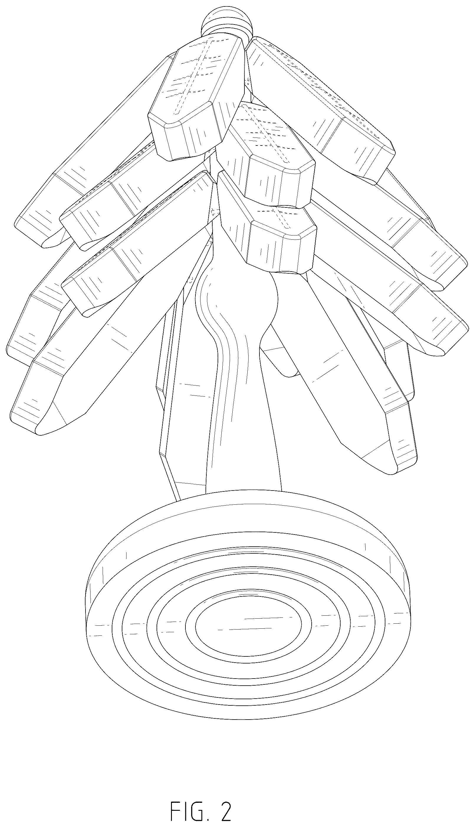Patent USD1075421 Figure 2 – Combined set of table mats and stand