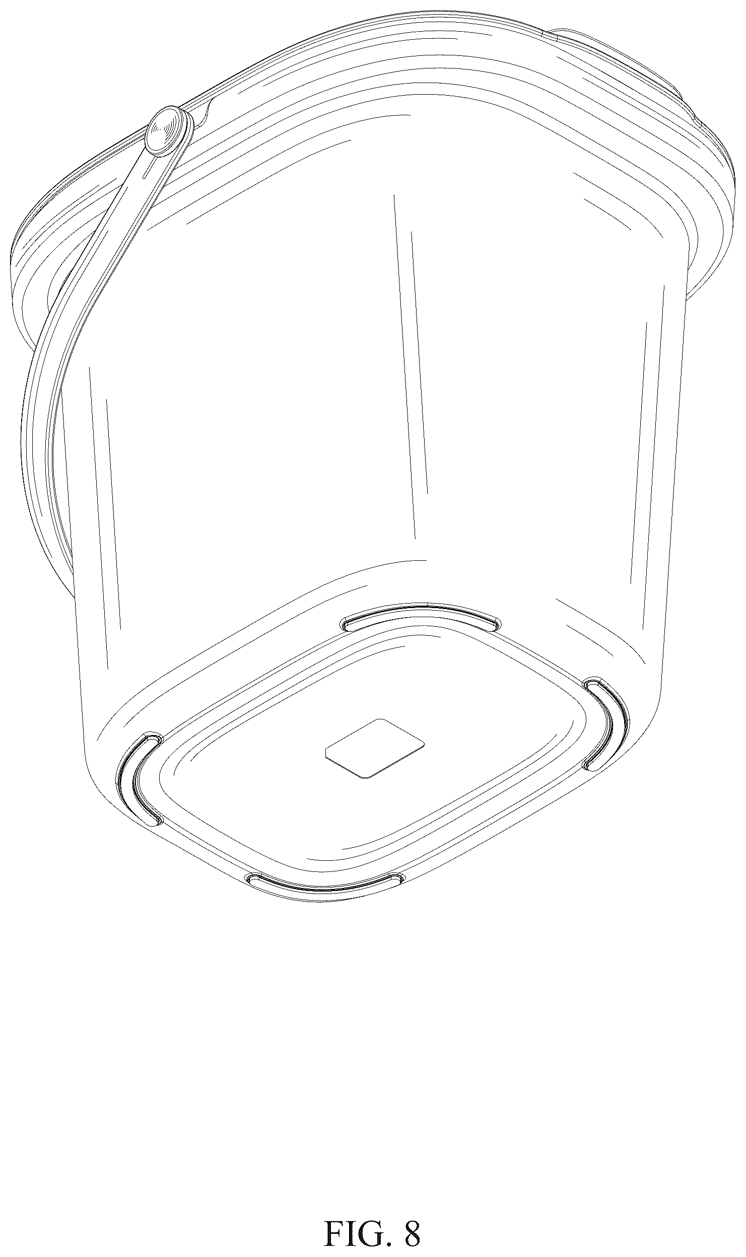 Patent USD1075423 Figure 8 – Vacuum grain storage barrel
