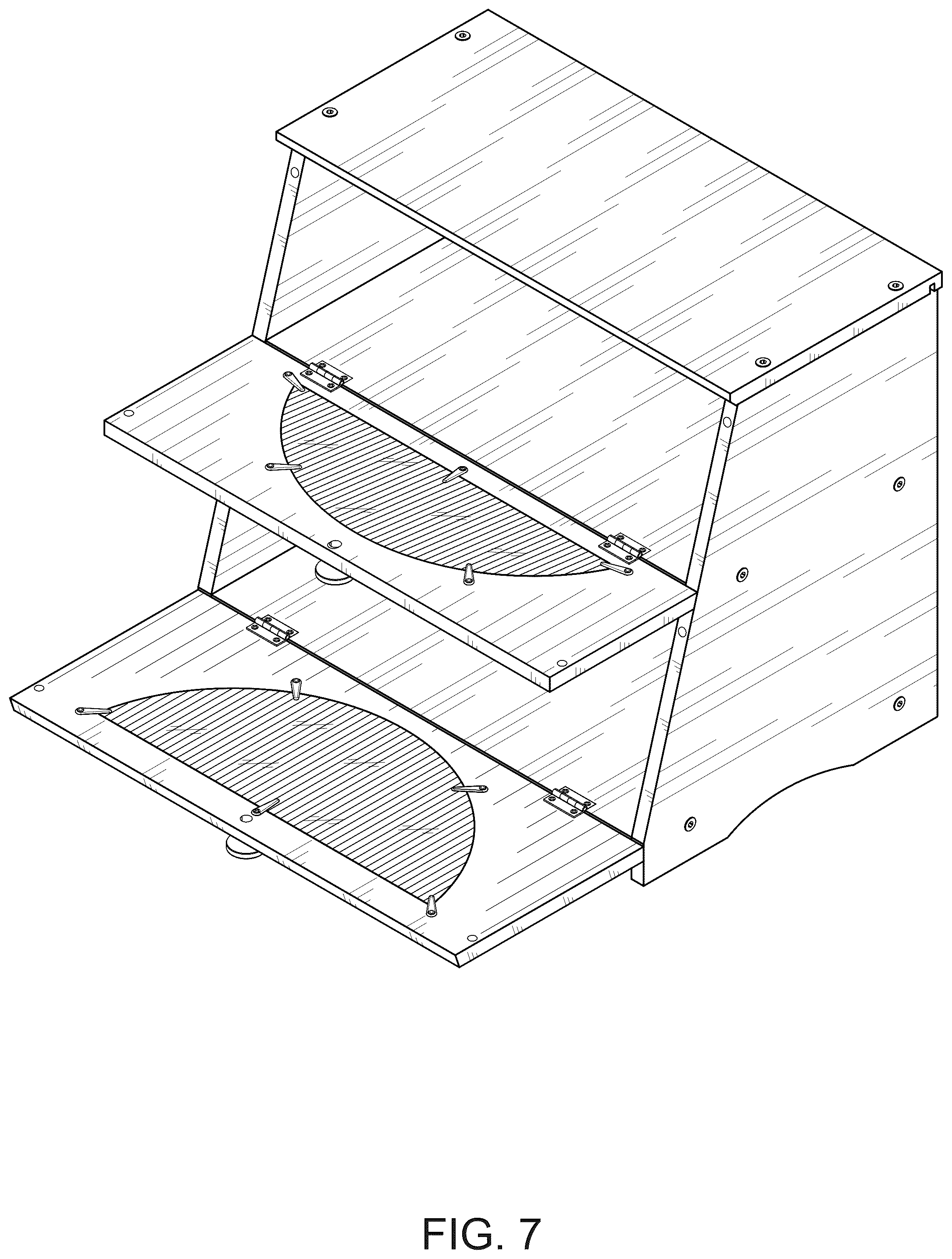 Patent USD1075426 Figure 7 – Bread box