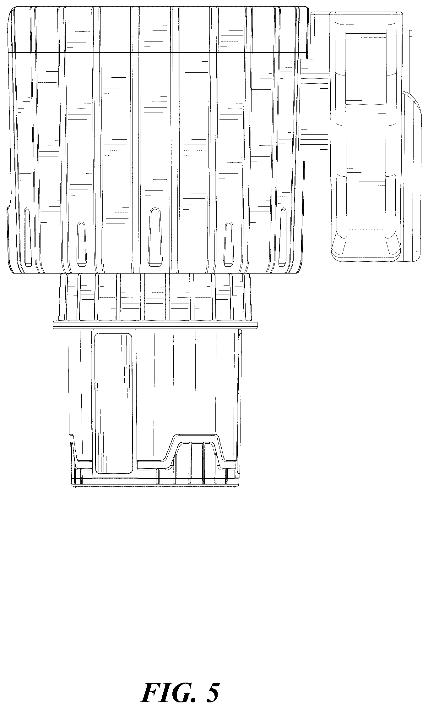 Patent USD1075427 Figure 5 – Cup holder for cars