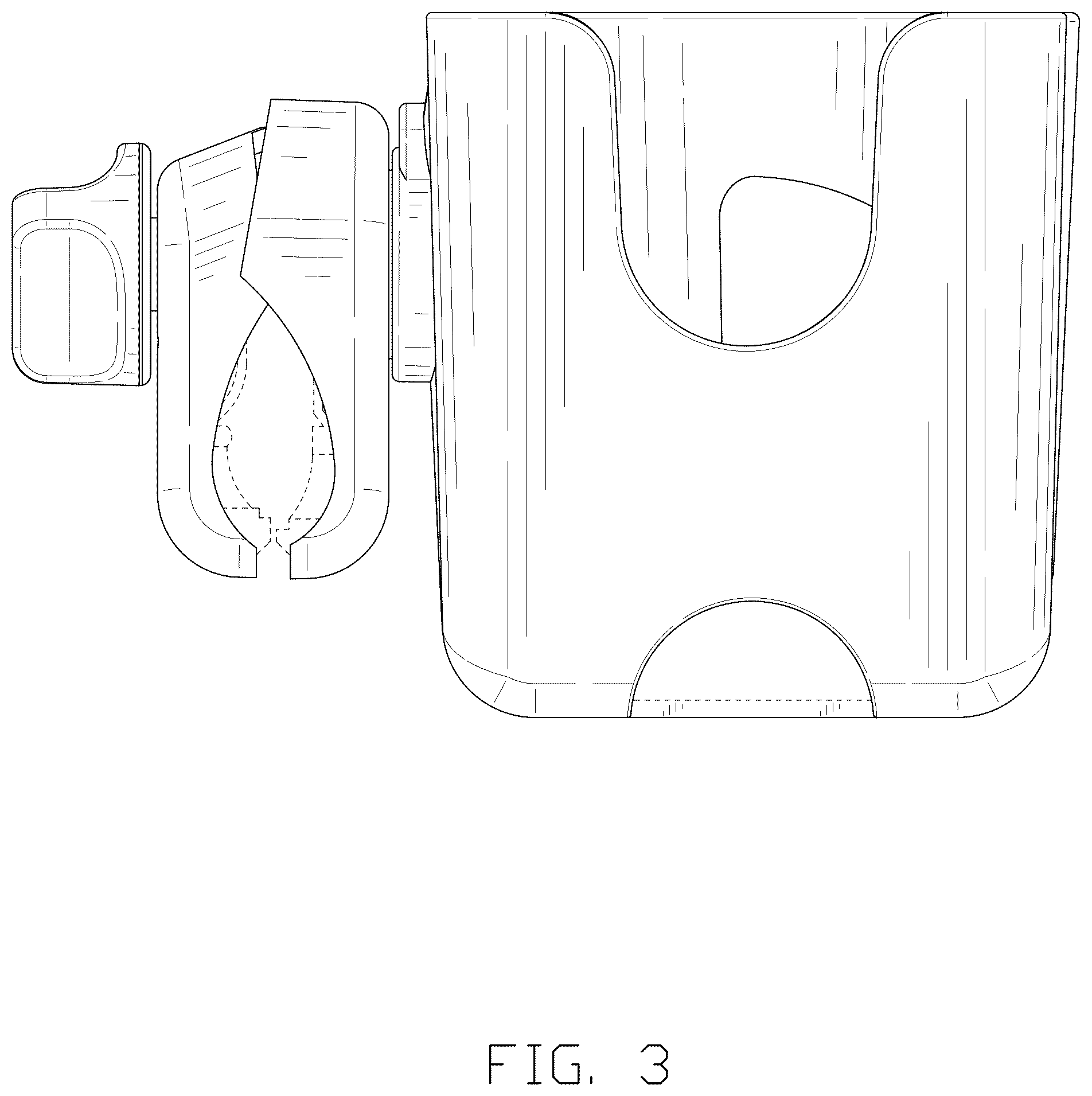 Patent USD1075428 Figure 3 – Cup holder