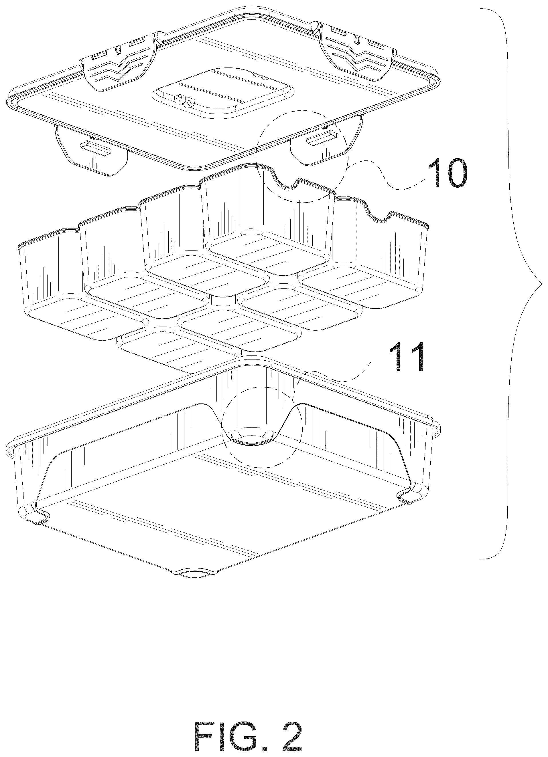 Patent USD1075430 Figure 2 – Snack box