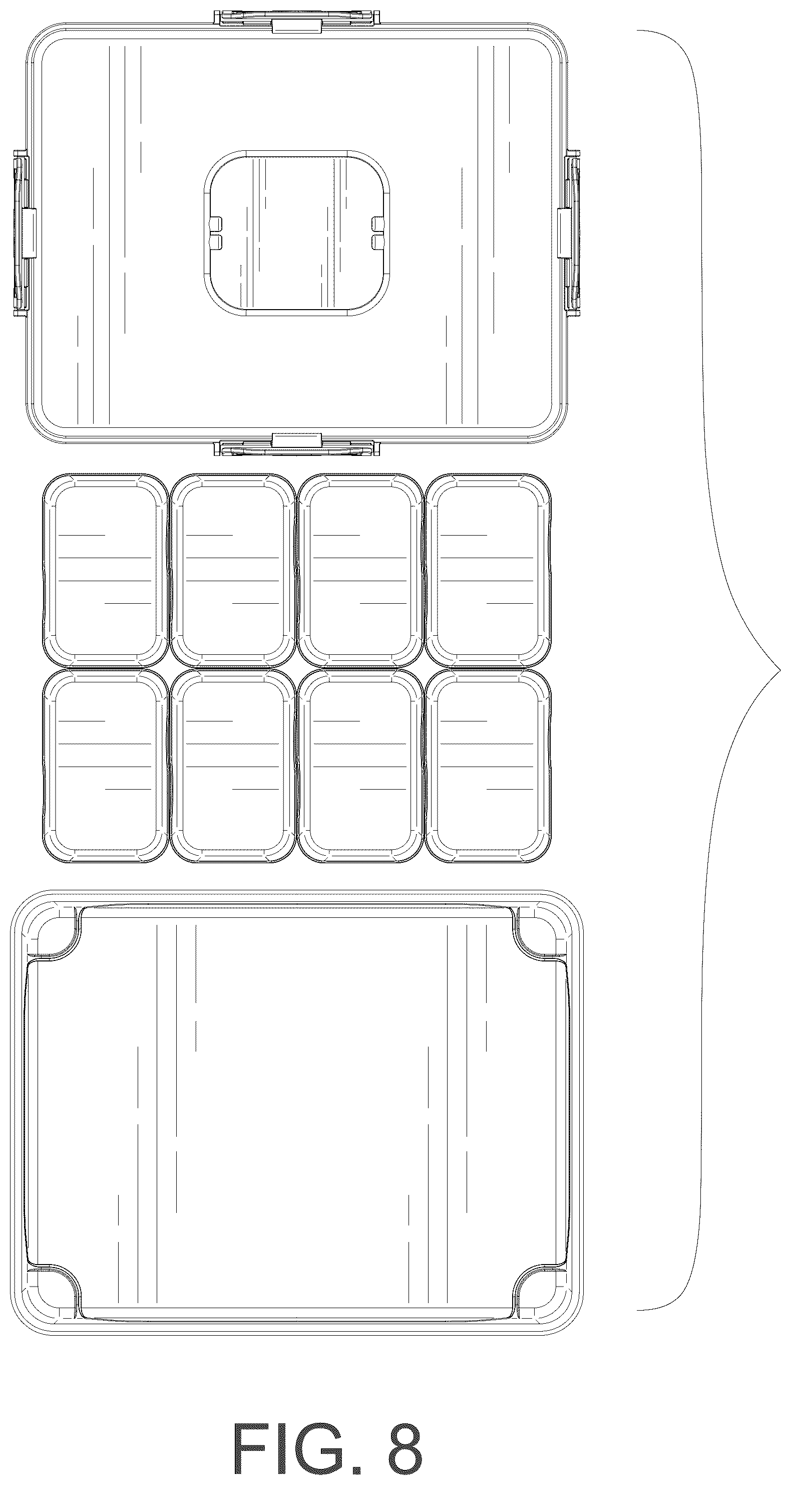 Patent USD1075430 Figure 8 – Snack box