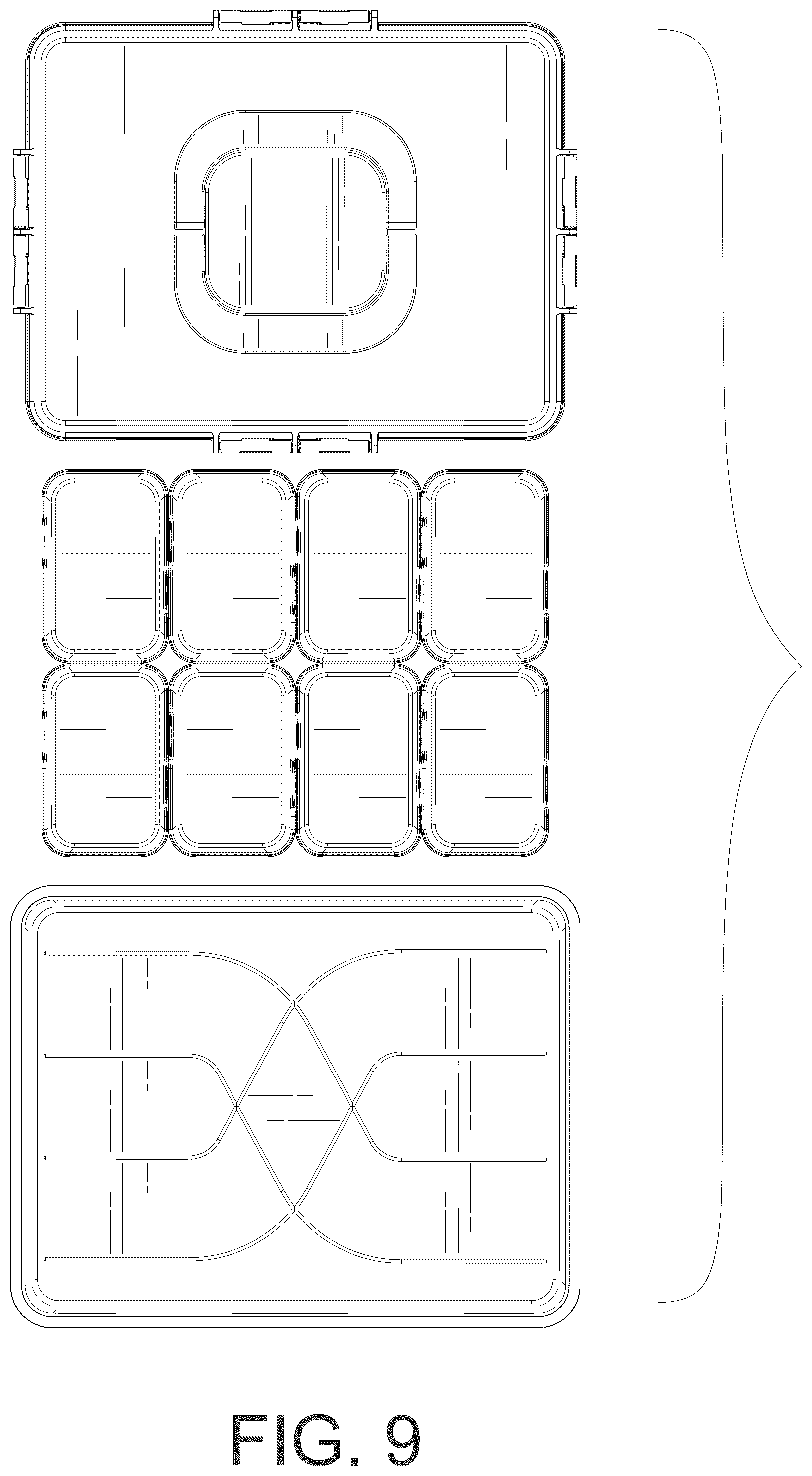 Patent USD1075430 Figure 9 – Snack box