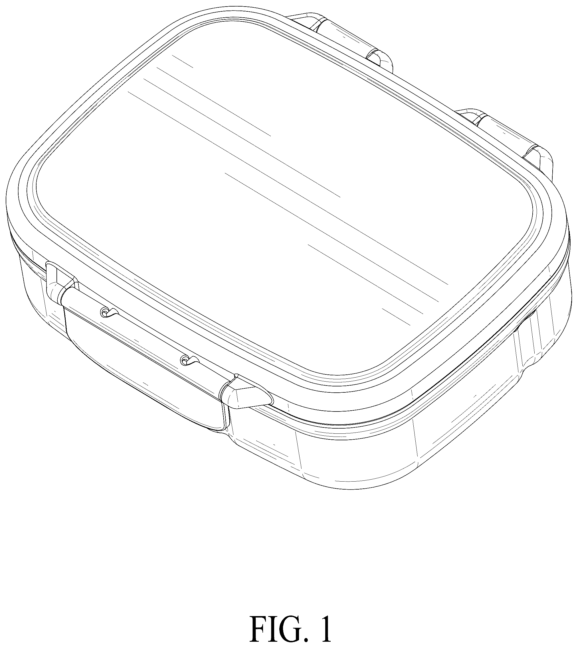 Patent USD1075432 Figure 1 – Lunch box