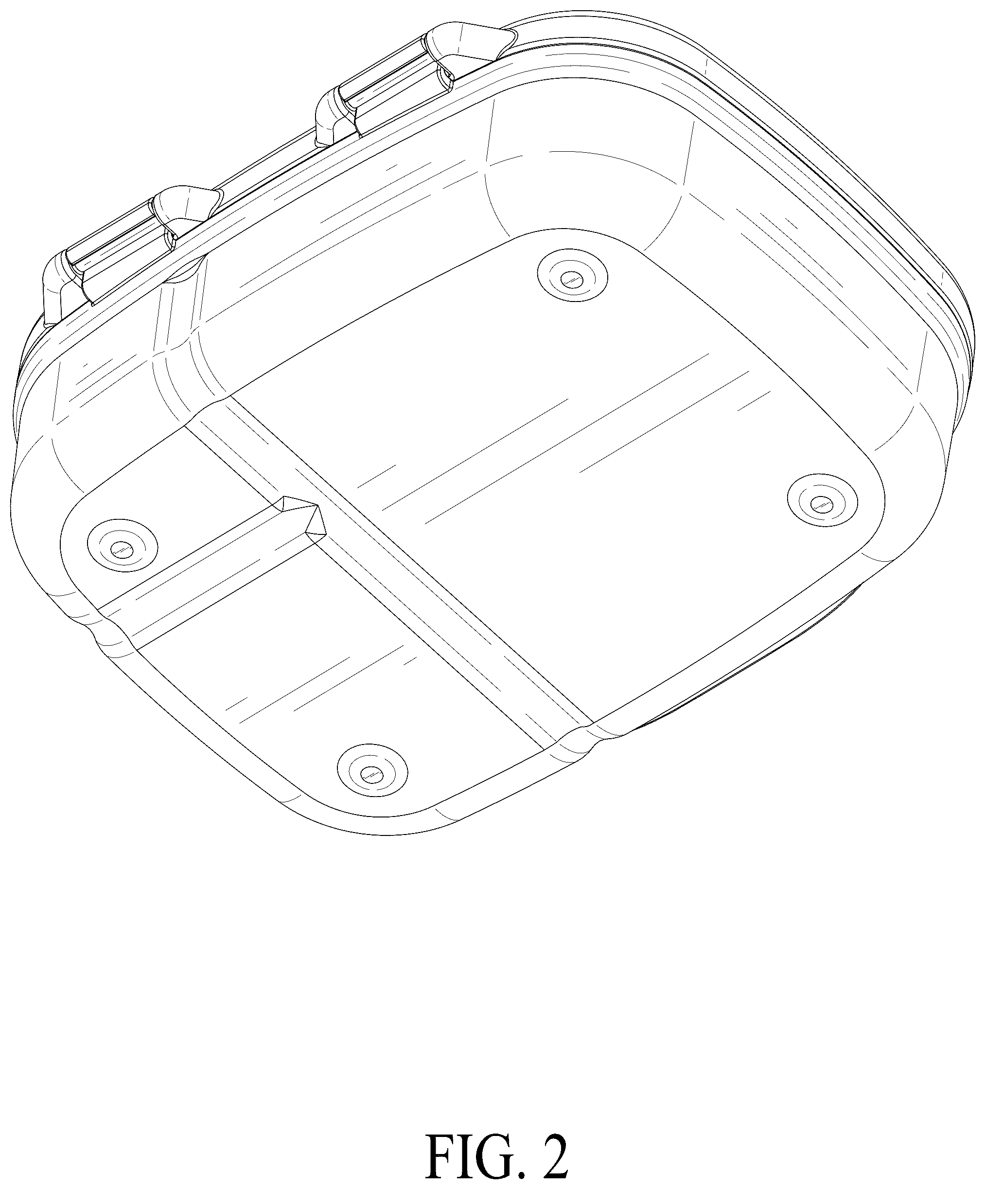 Patent USD1075432 Figure 2 – Lunch box