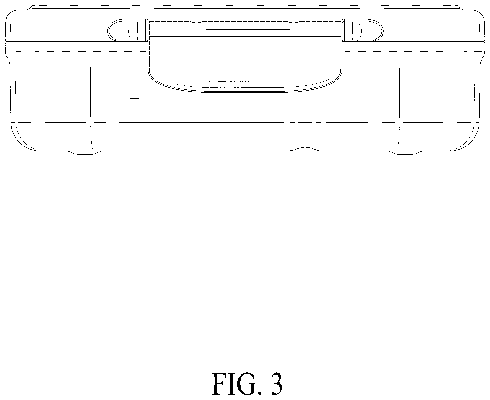 Patent USD1075432 Figure 3 – Lunch box