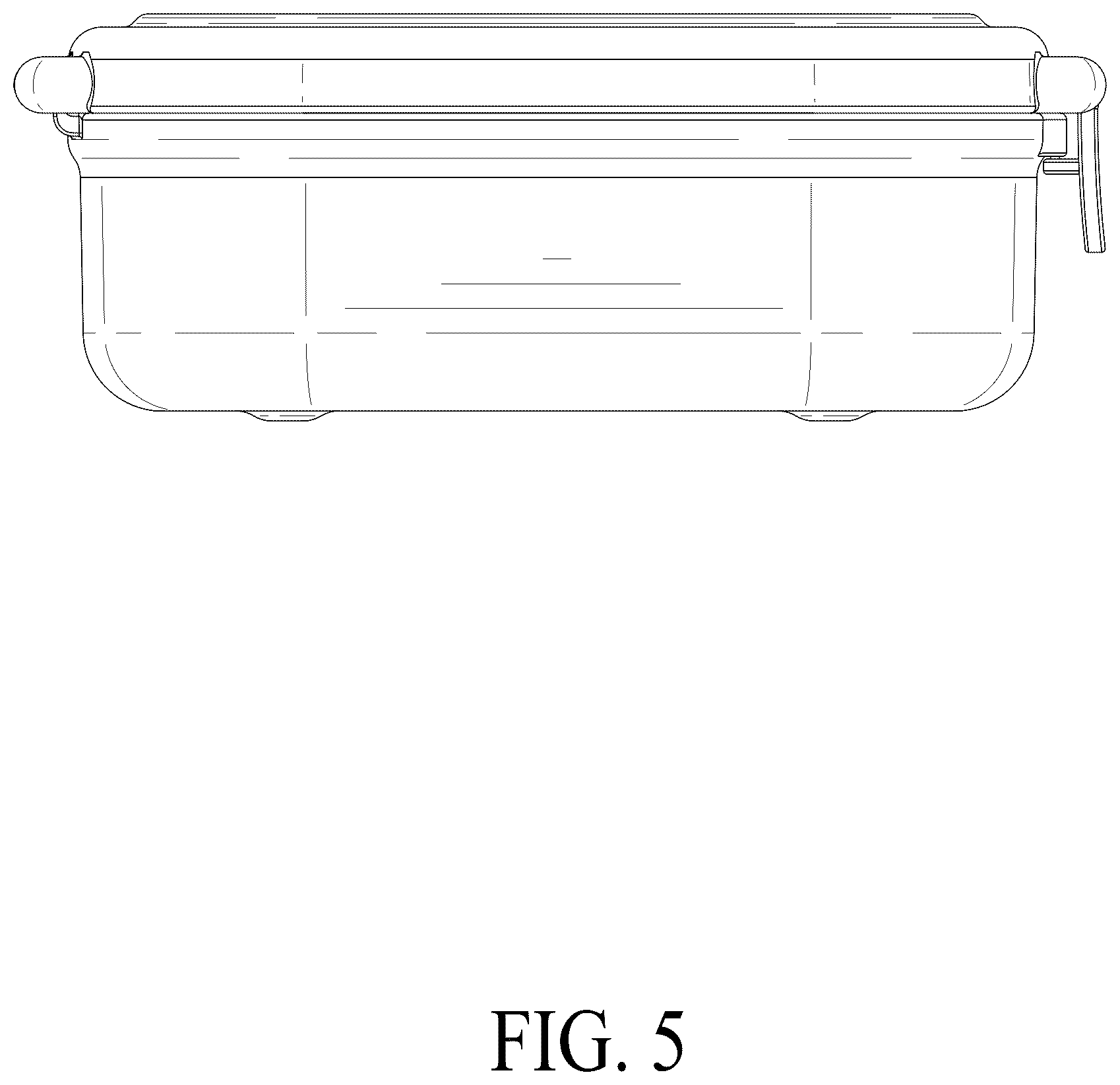 Patent USD1075432 Figure 5 – Lunch box