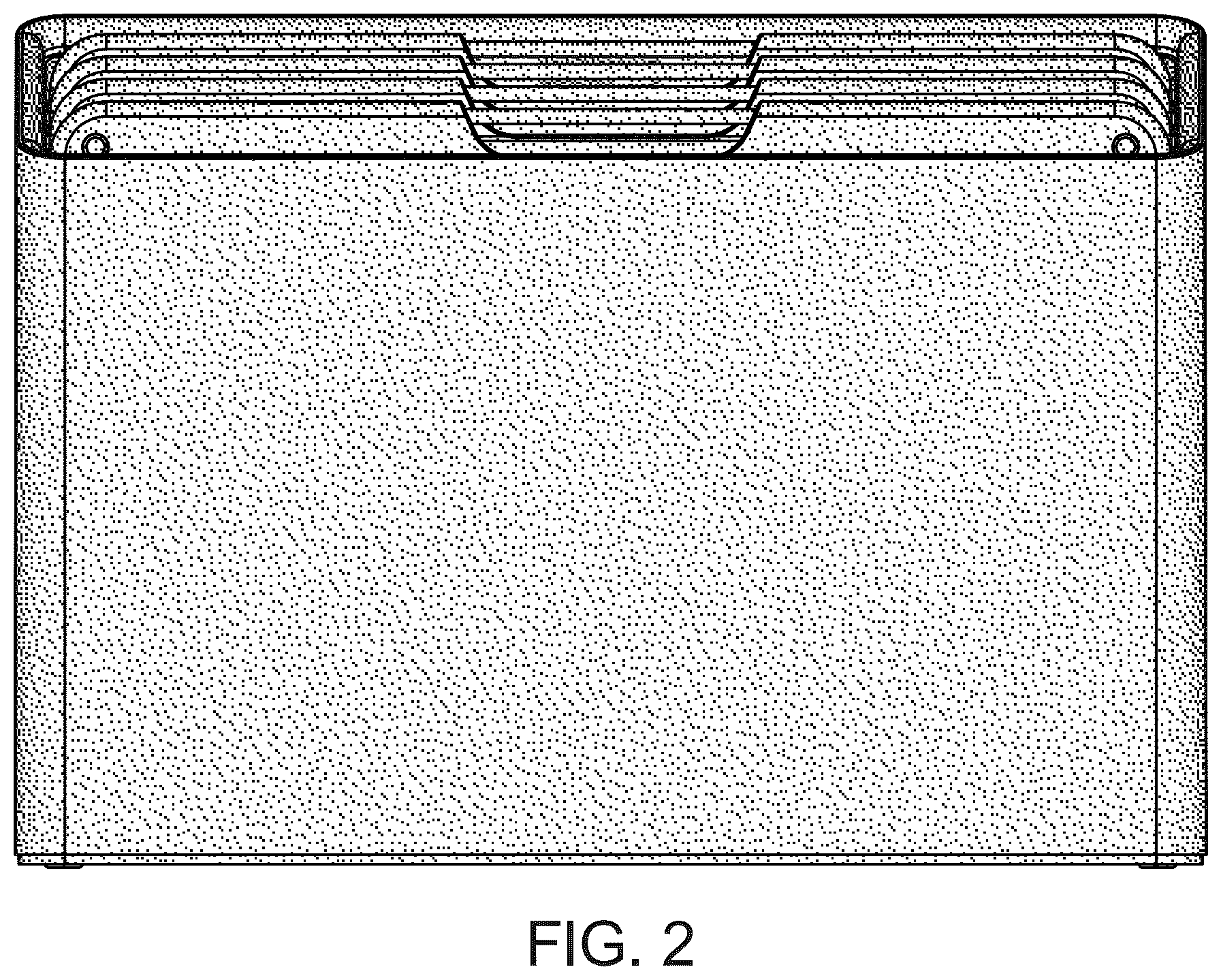 Patent USD1075434 Figure 2 – Combined cutting boards and knife holder