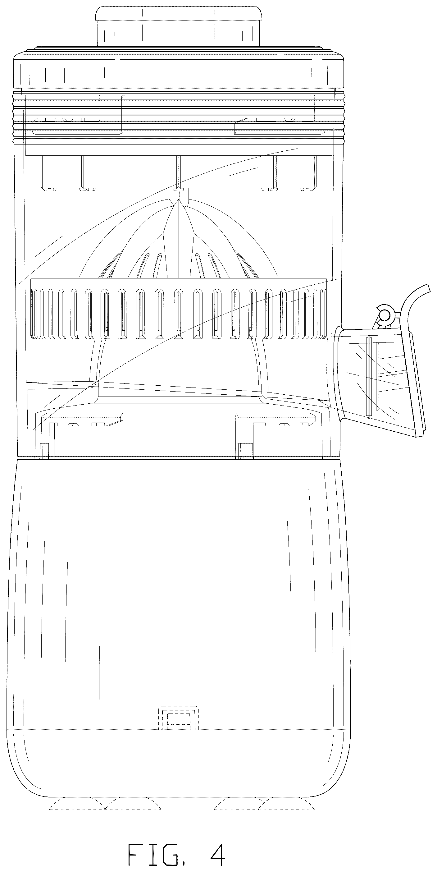 Patent USD1075438 Figure 4 – Juicer