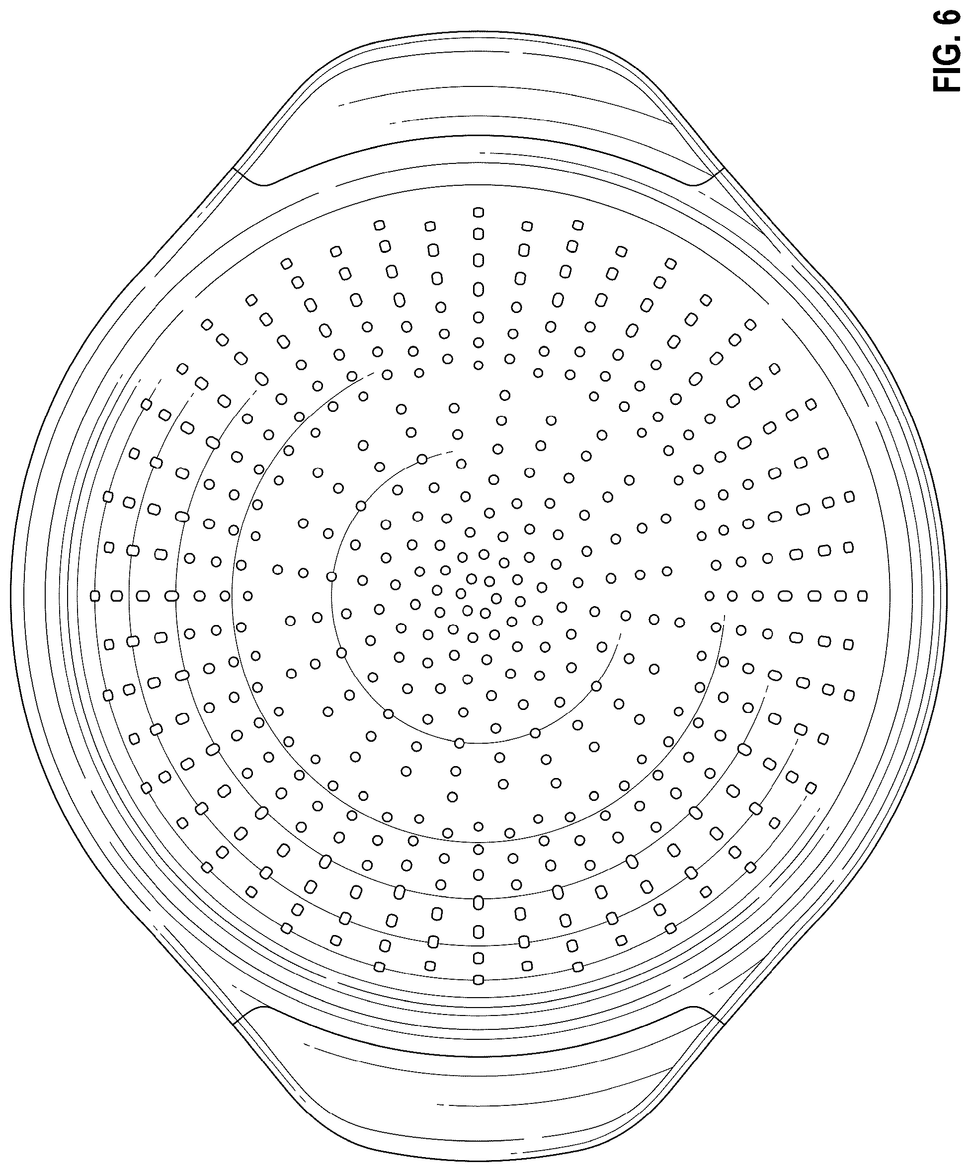 Patent USD1075439 Figure 6 – Colander