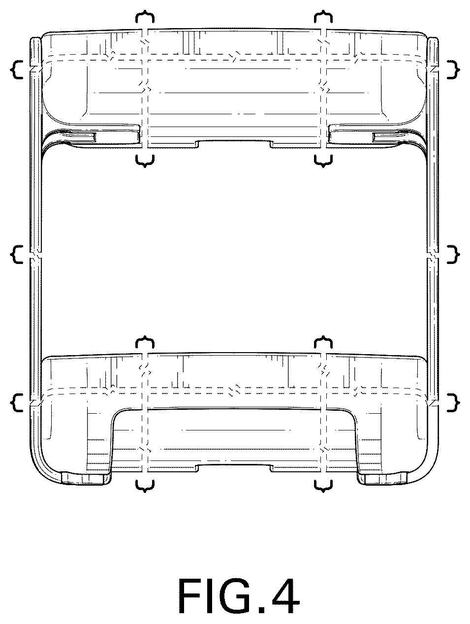 Patent USD1075443 Figure 4 – Beverage can holder