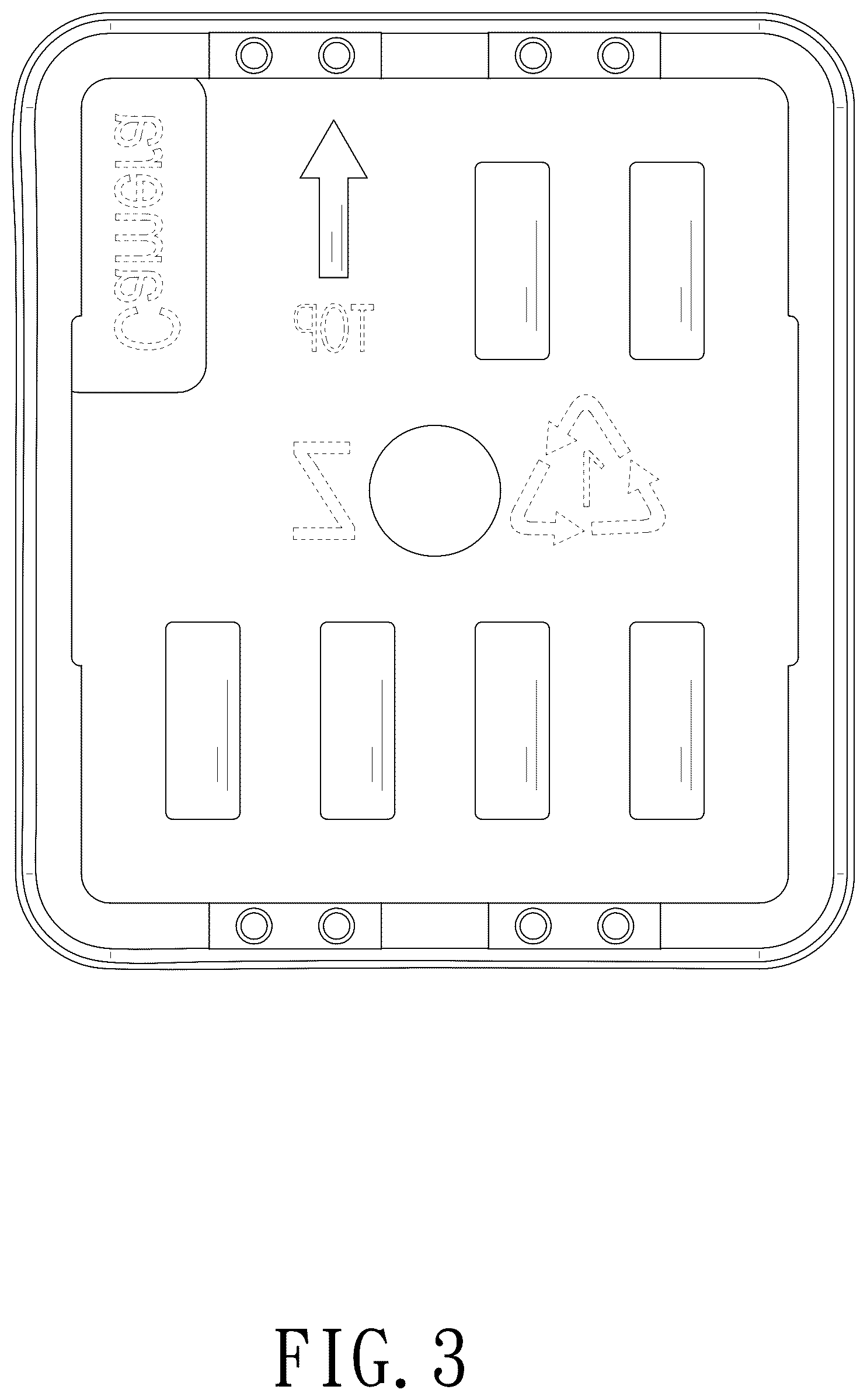 Patent USD1075445 Figure 3 – Installation frame for screen protector