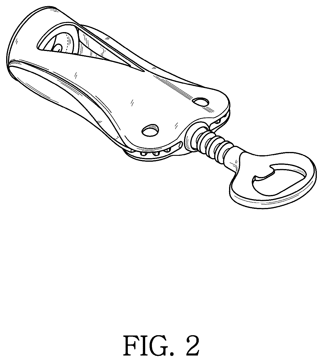 Patent USD1075451 Figure 2 – Wine bottle opener