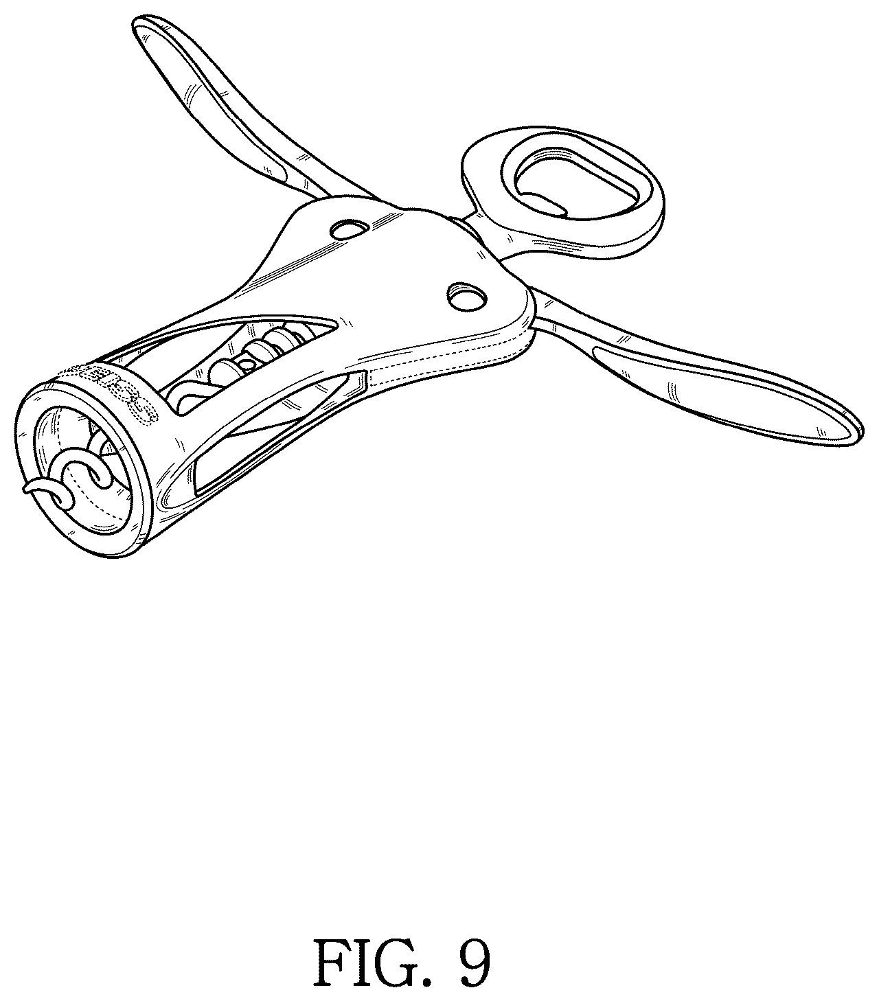Patent USD1075451 Figure 9 – Wine bottle opener