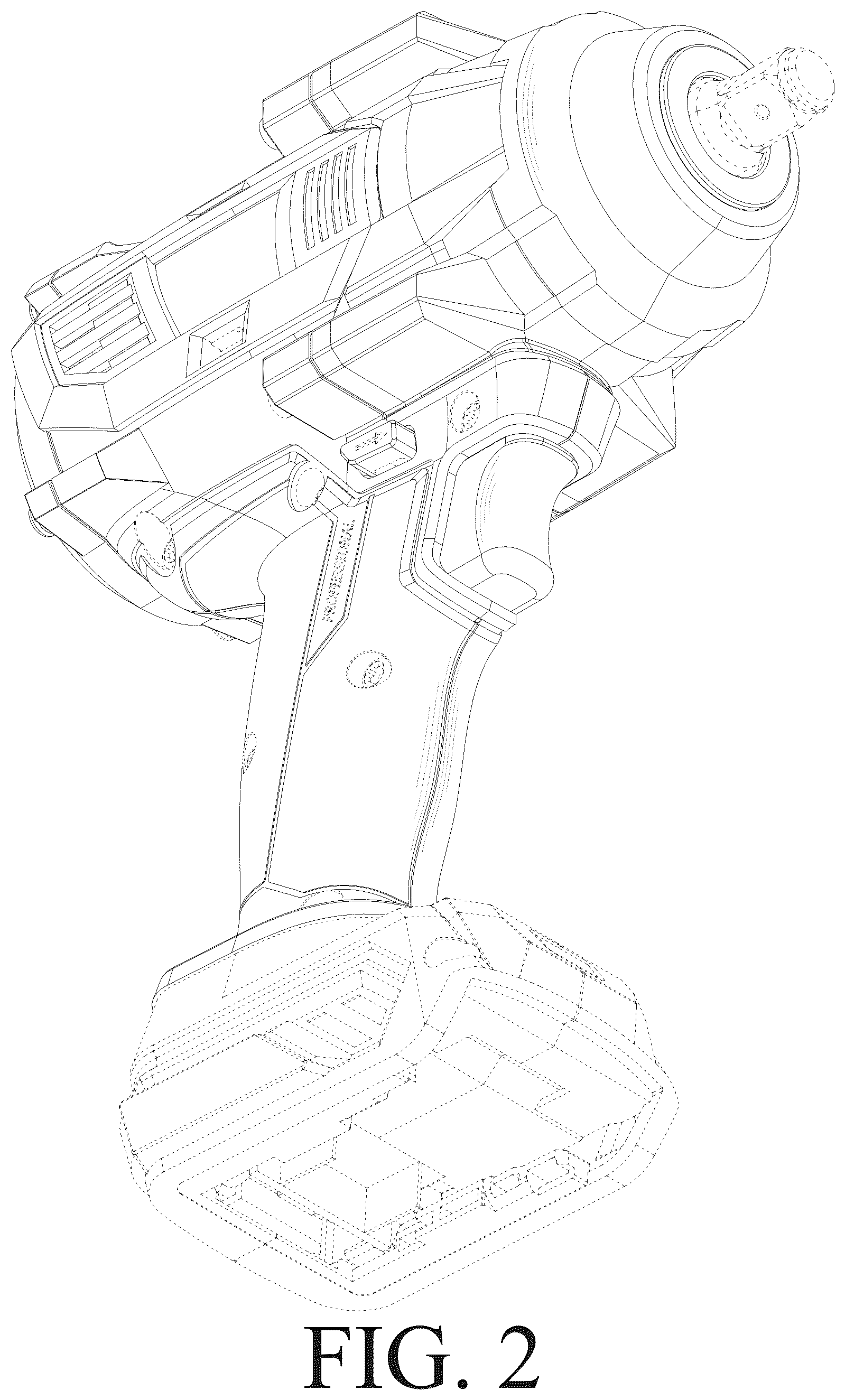 Patent USD1075455 Figure 2 – Impact wrench