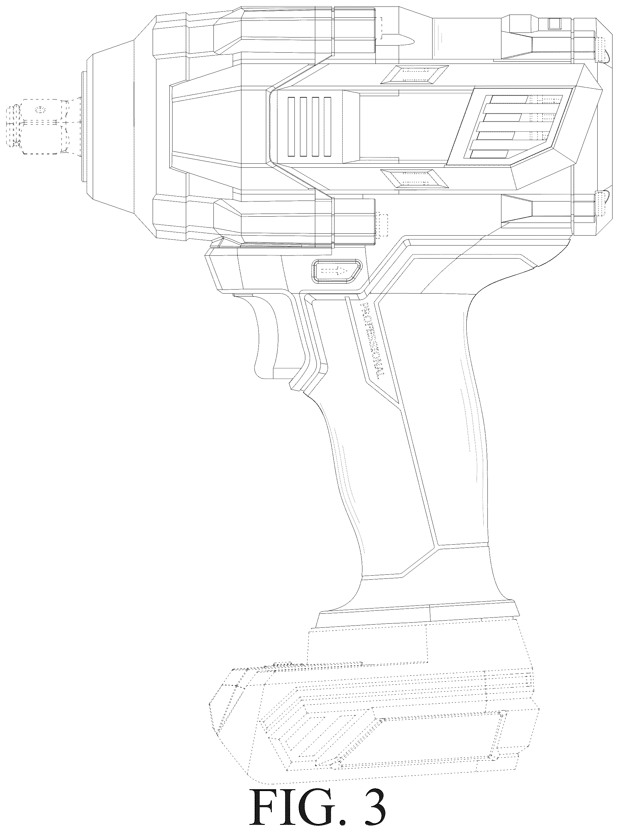 Patent USD1075455 Figure 3 – Impact wrench