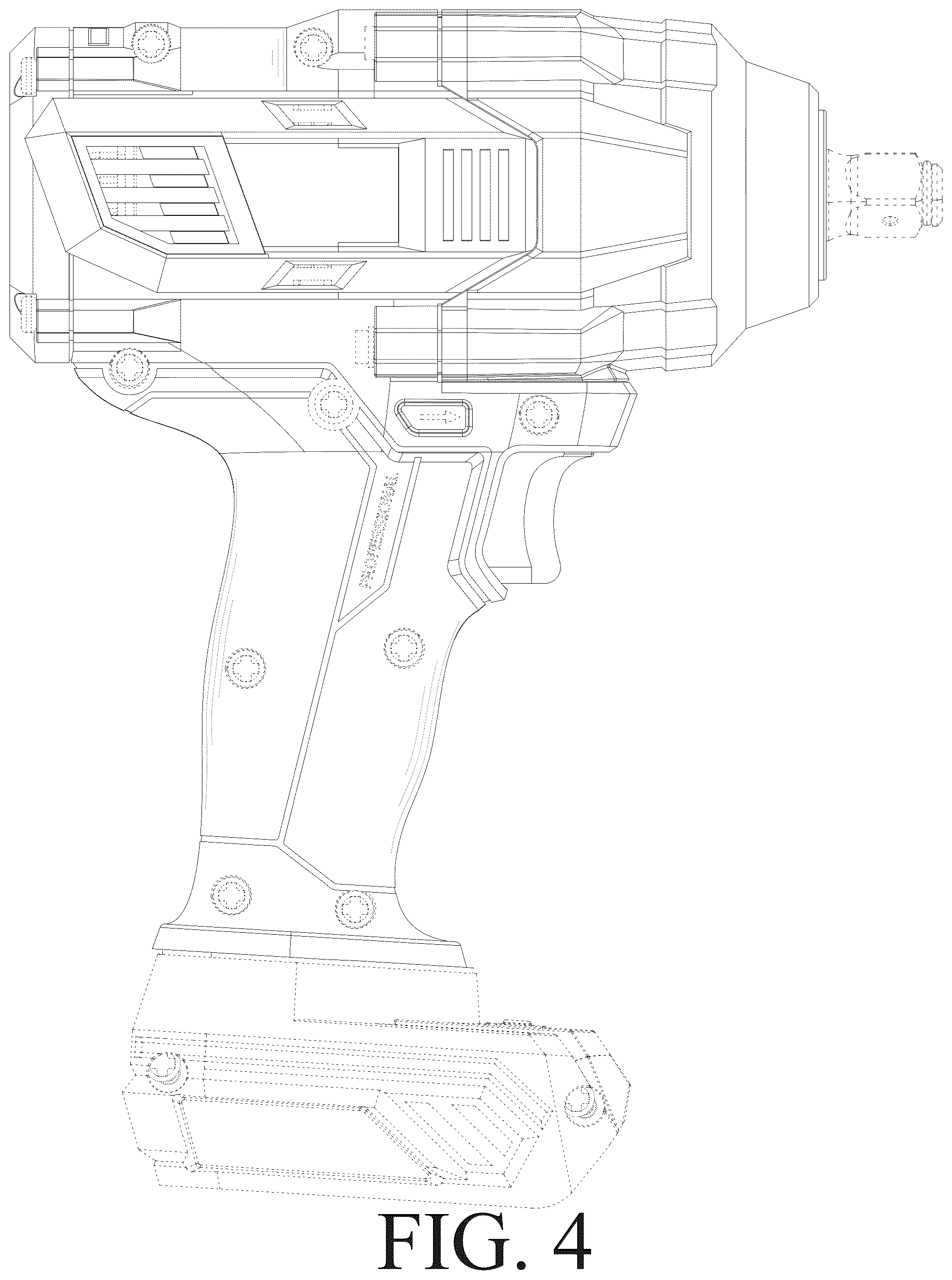 Patent USD1075455 Figure 4 – Impact wrench