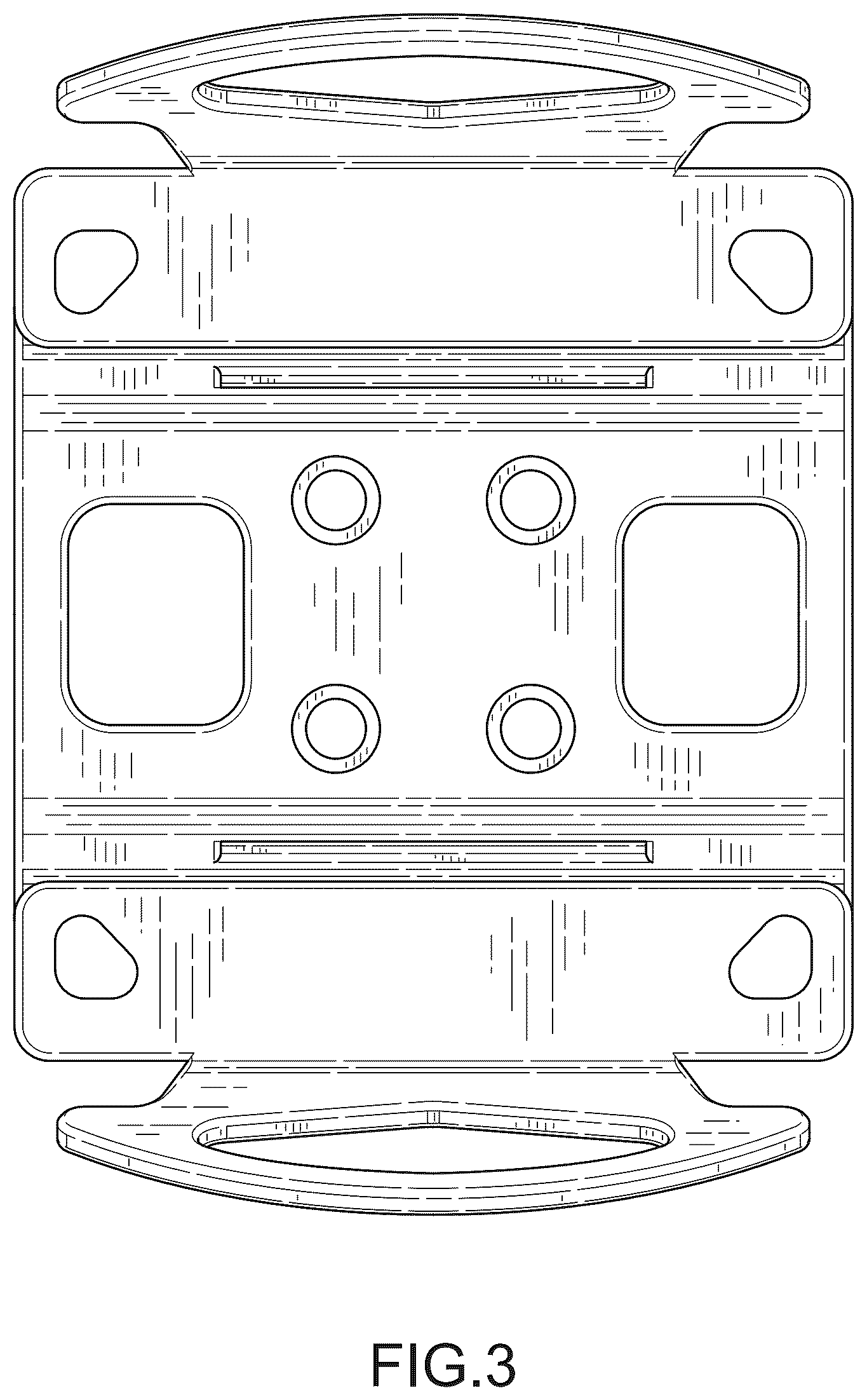 Patent USD1075457 Figure 3 – Tool attachment plate