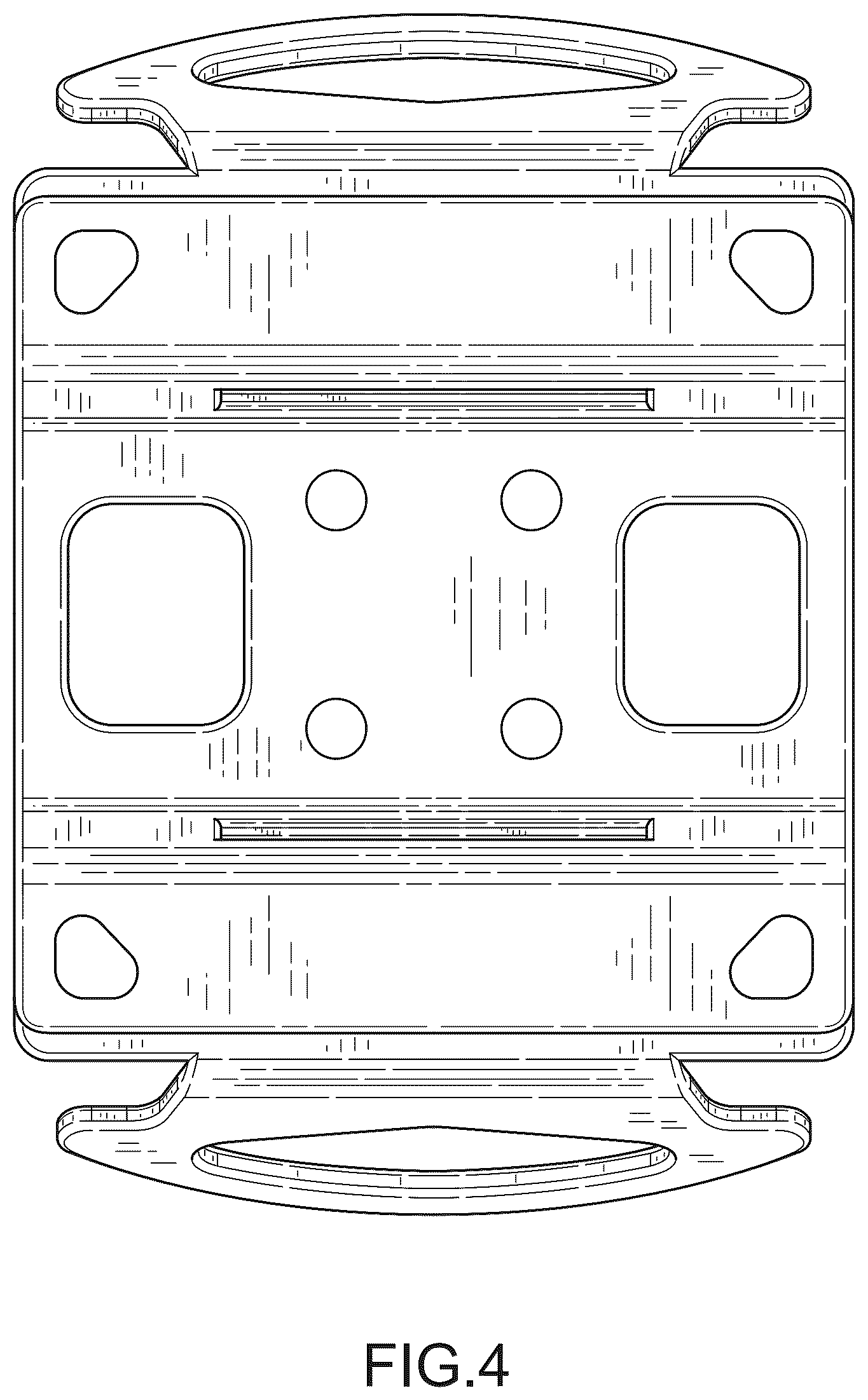 Patent USD1075457 Figure 4 – Tool attachment plate