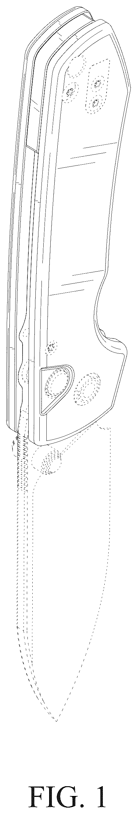 Patent USD1075460 — Knife handle — Figure 1