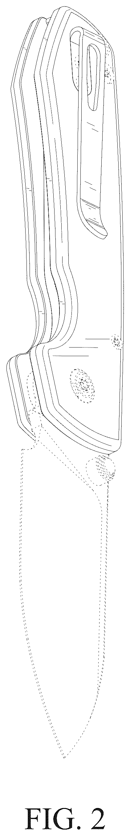 Patent USD1075460 Figure 2 – Knife handle