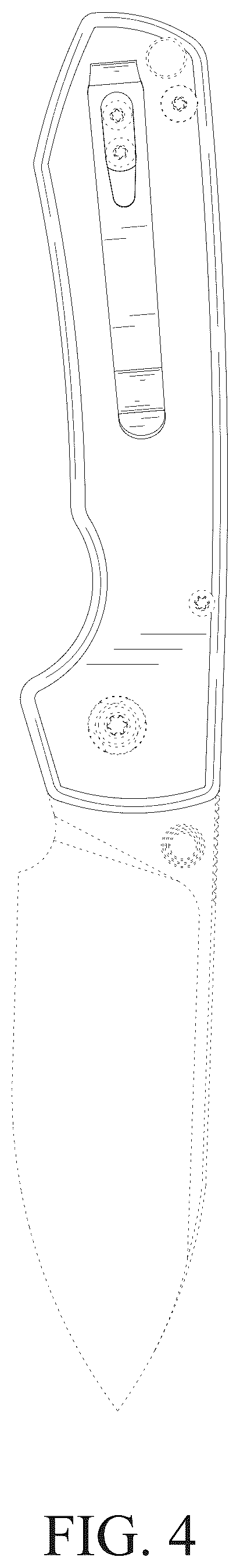 Patent USD1075460 Figure 4 – Knife handle