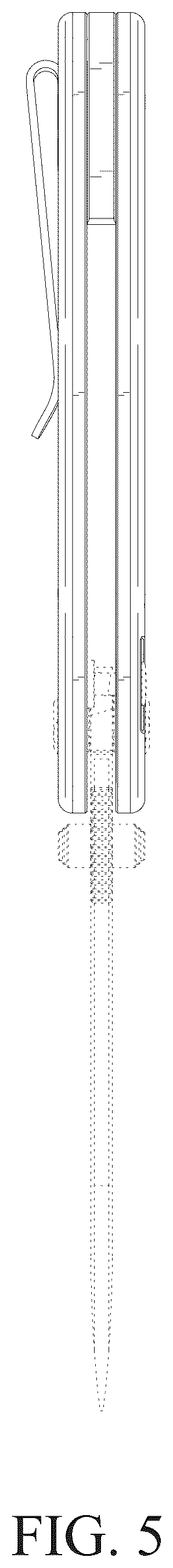 Patent USD1075460 Figure 5 – Knife handle