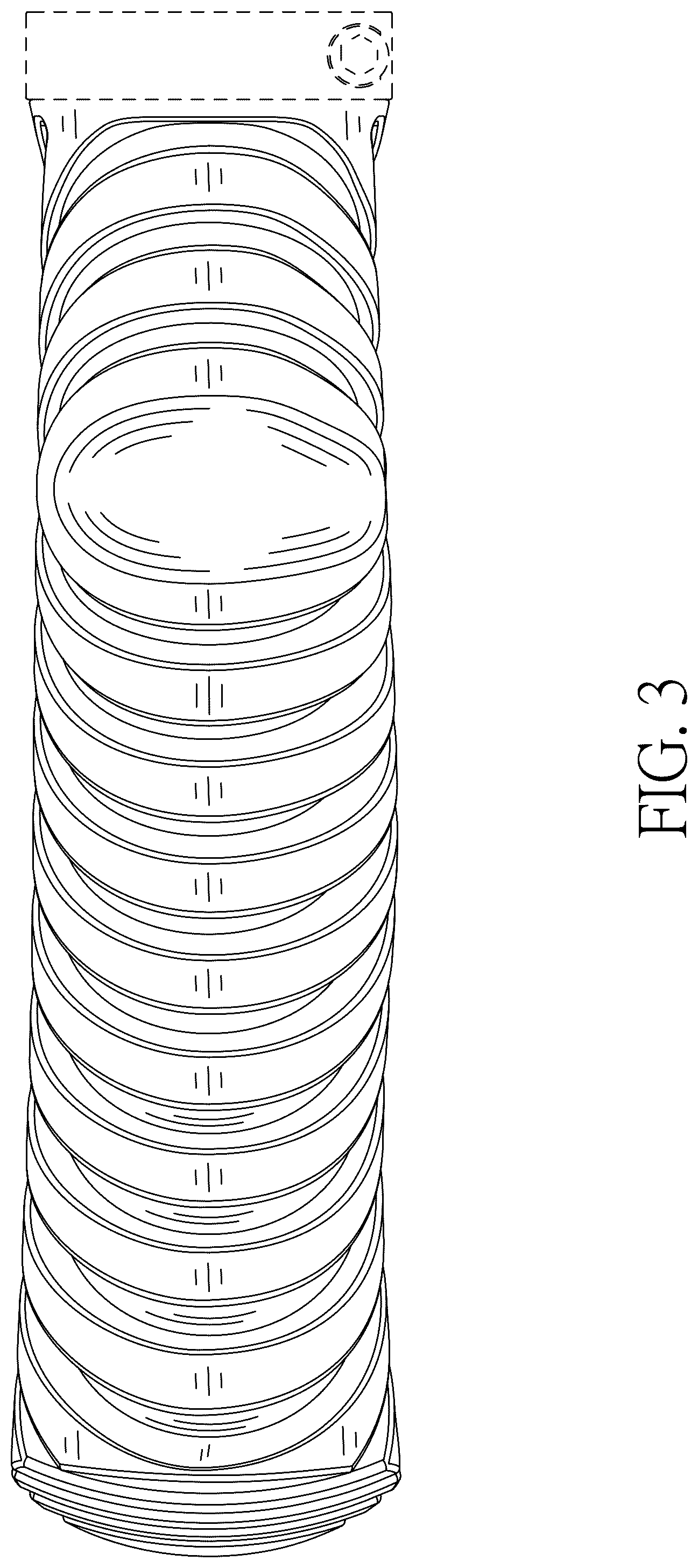 Patent USD1075461 Figure 3 – Bicycle grip