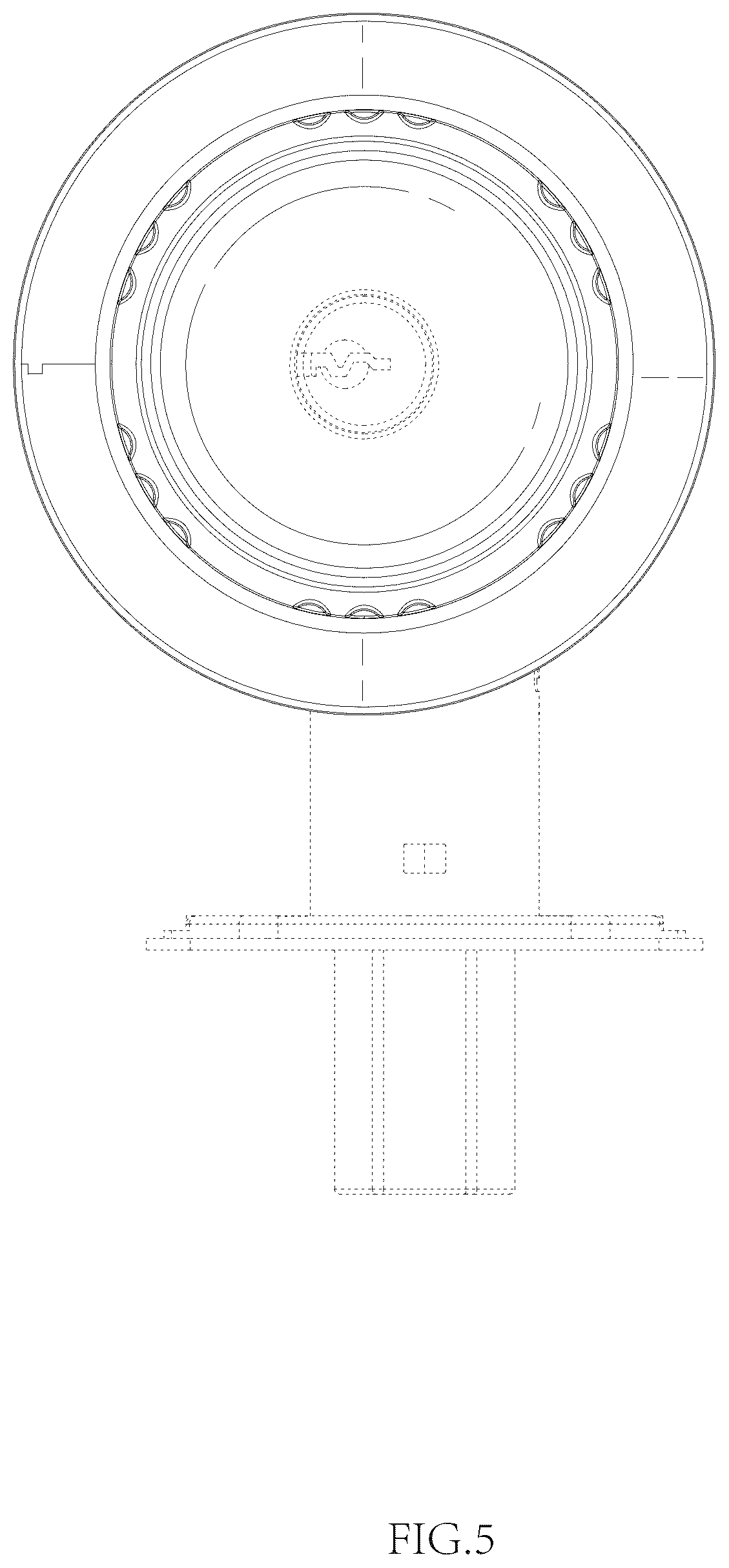Patent USD1075469 Figure 5 – Cylinder guard
