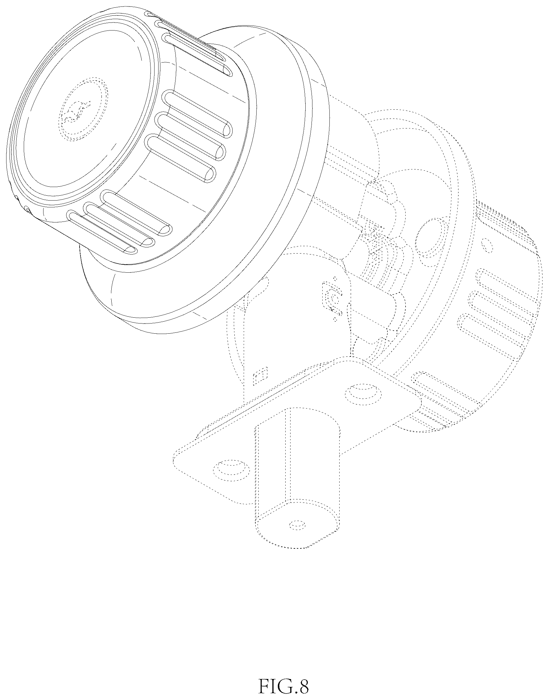 Patent USD1075469 Figure 8 – Cylinder guard
