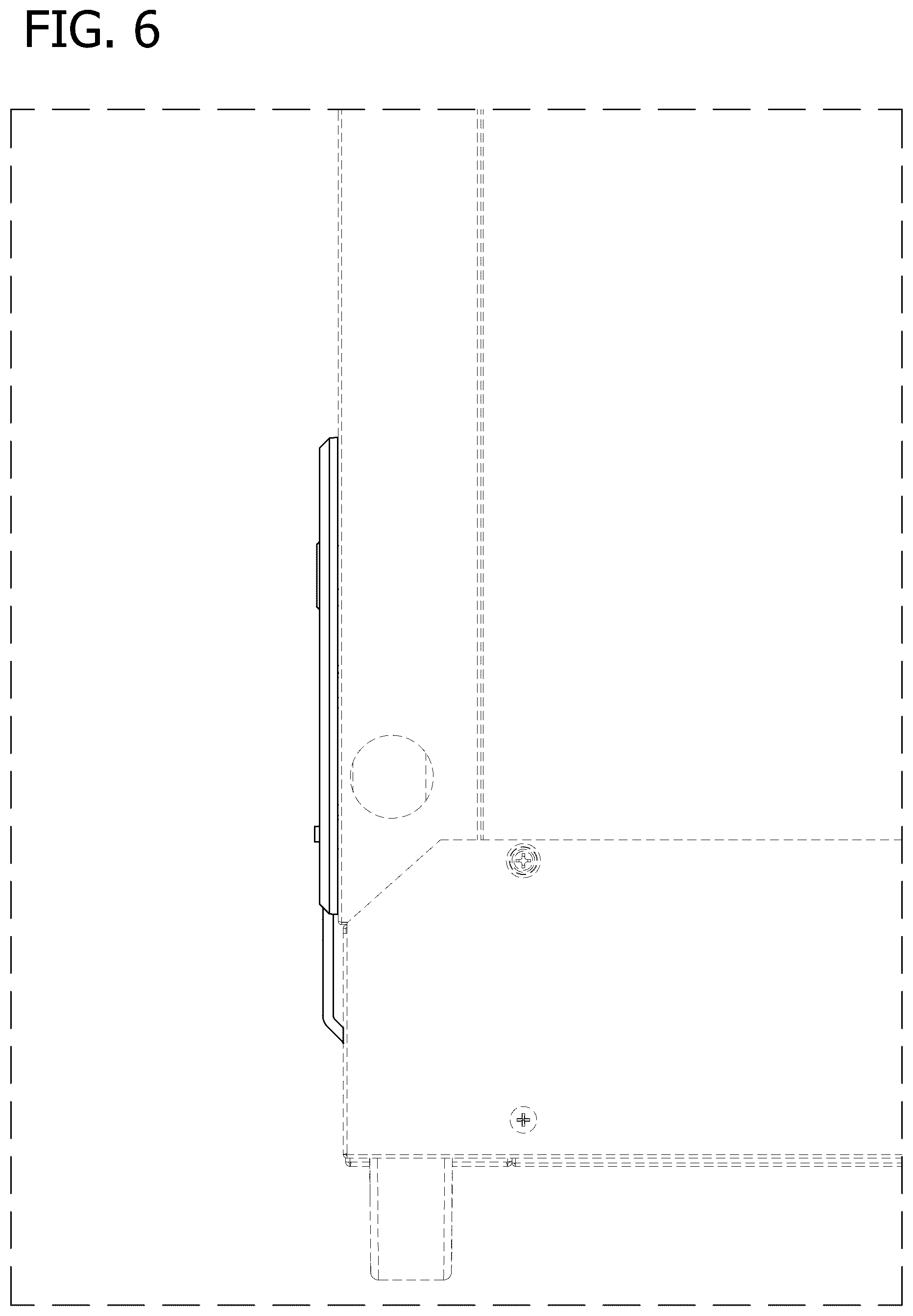 Patent USD1075470 Figure 6 – Refrigerator cabinet door lock