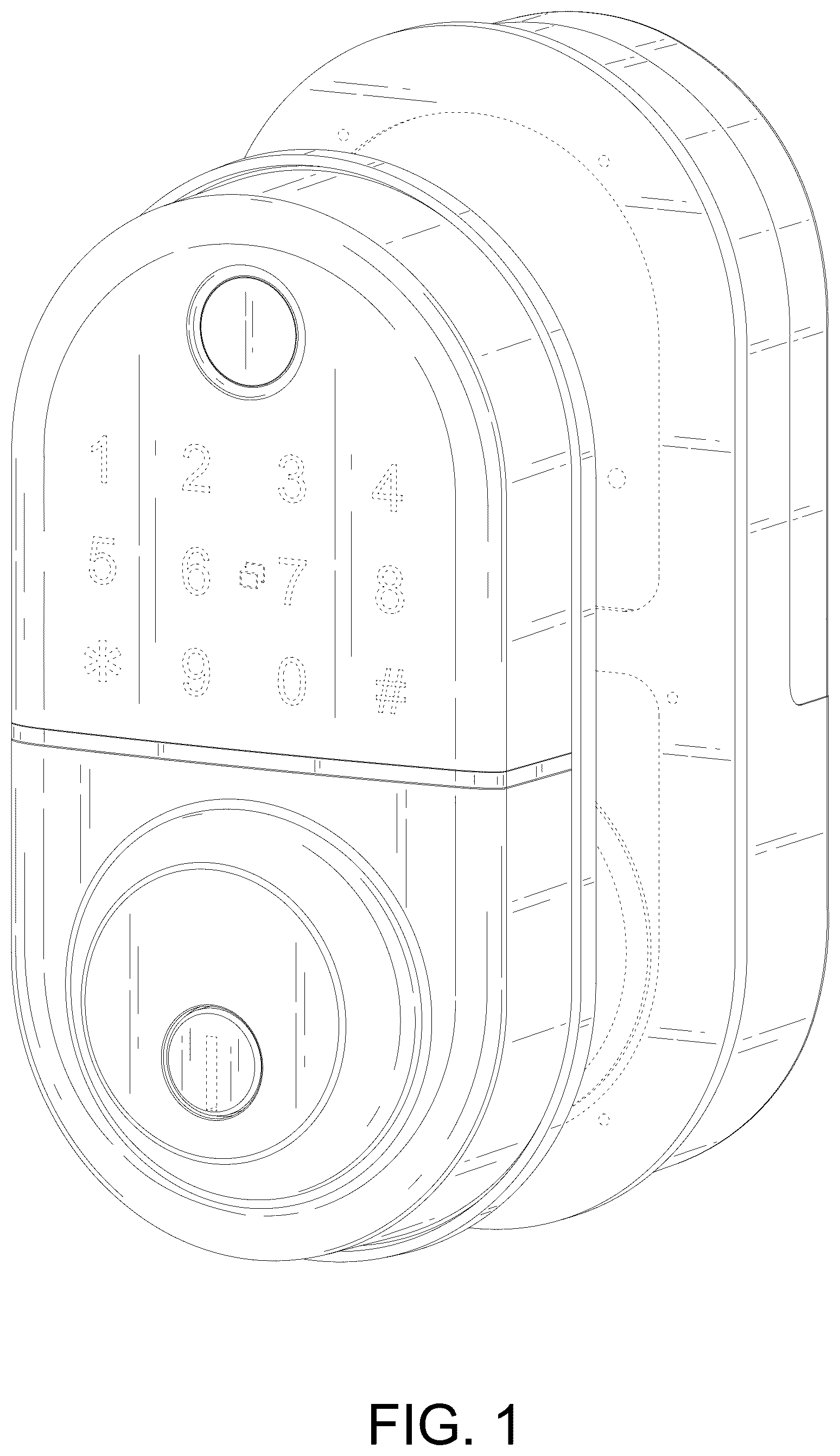 Patent USD1075471 Figure 1 – Smart lock