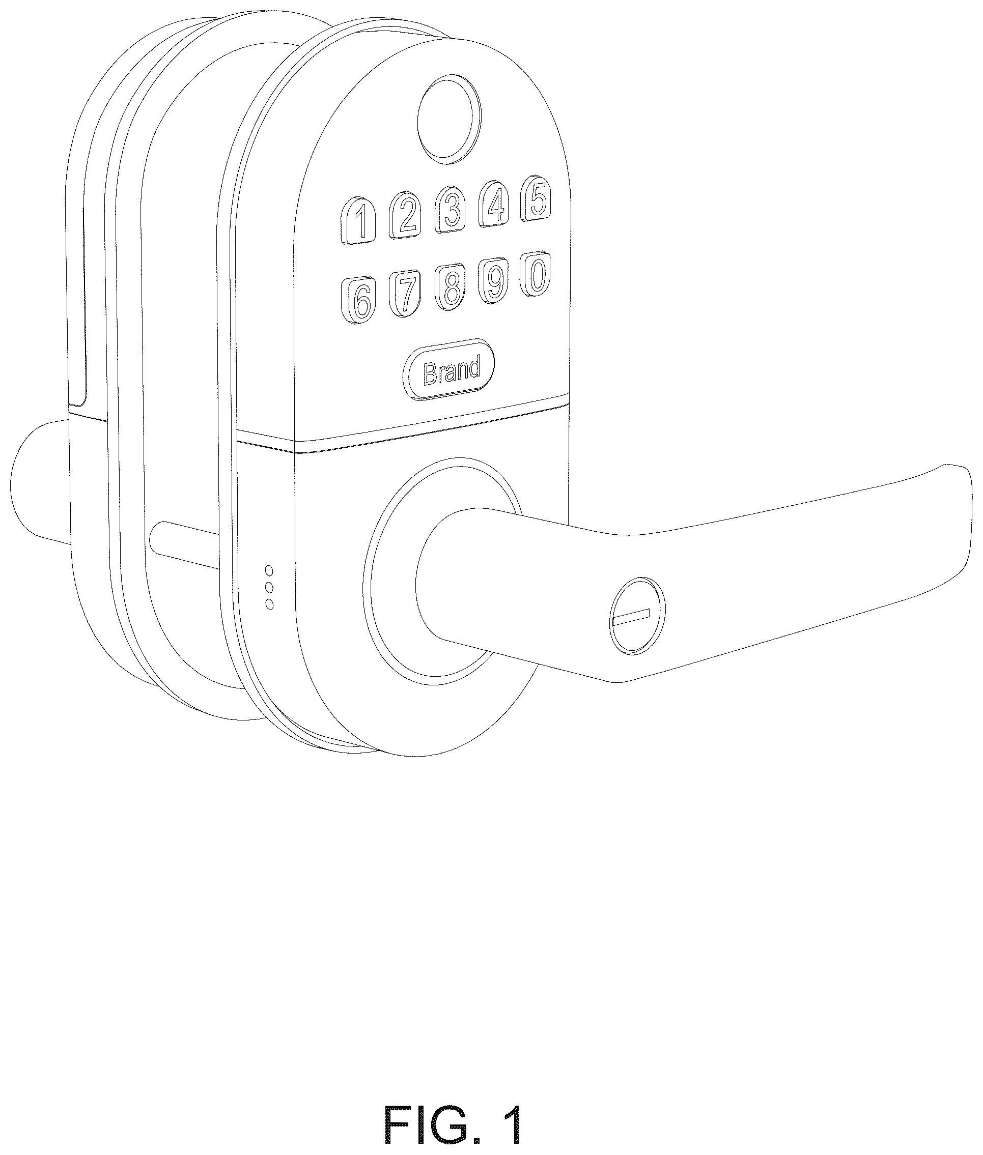 Patent USD1075475 Figure 1 – Smart lock